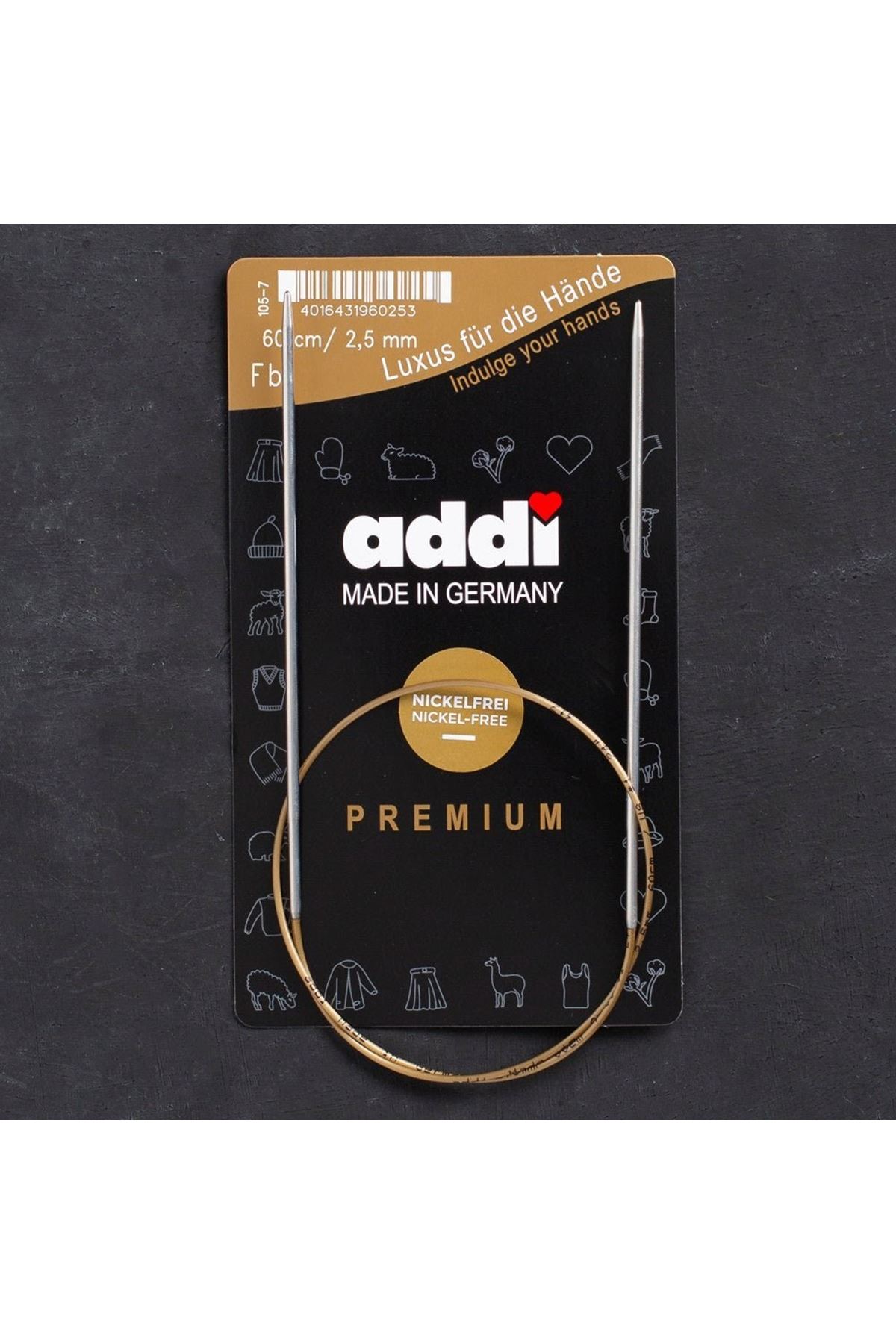 Addi 2,5mm 60cm Klasik Misinalı Şiş- 105-7