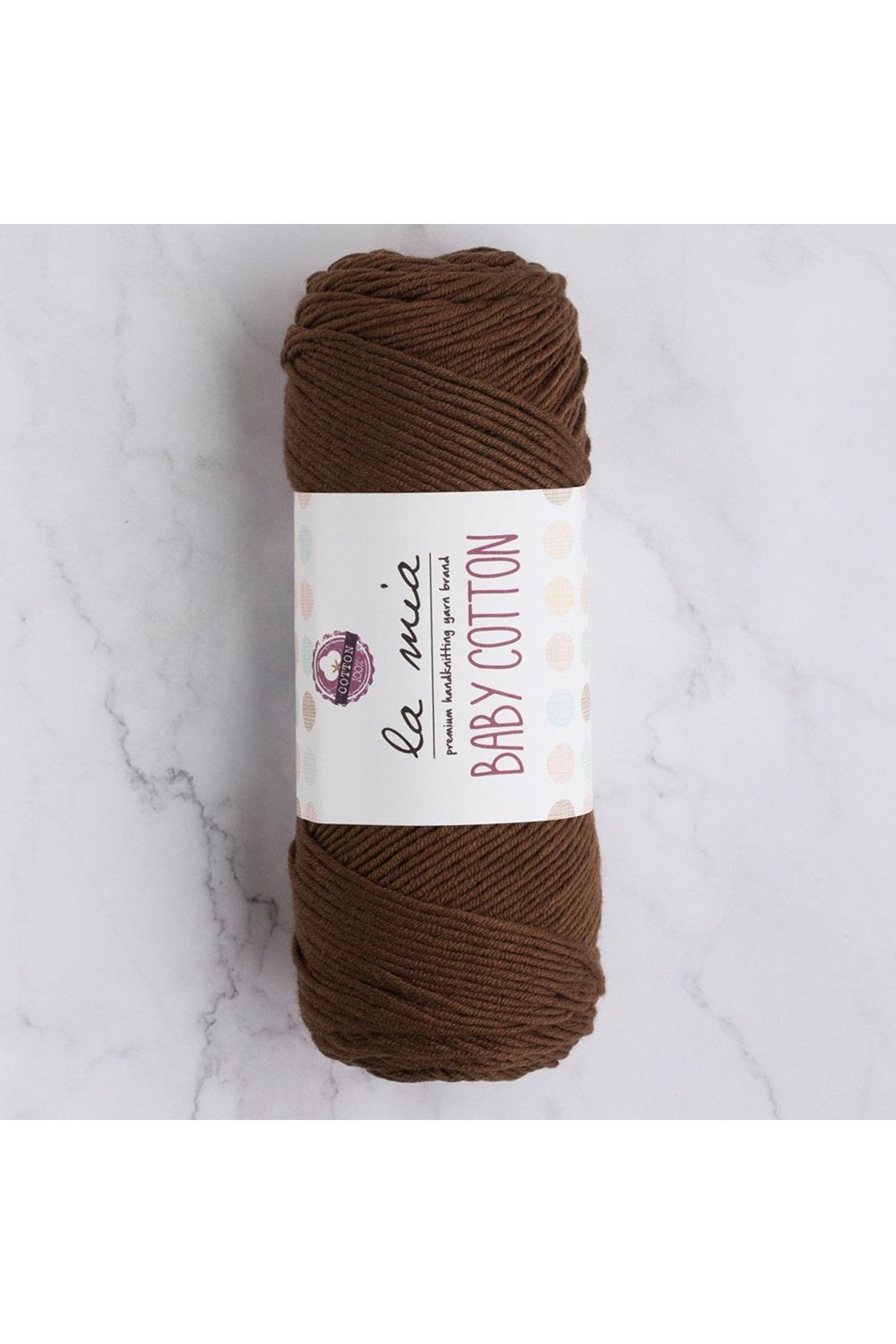 La Mia Baby Cotton Kahverengi El Örgü İpi - L005 - 33633