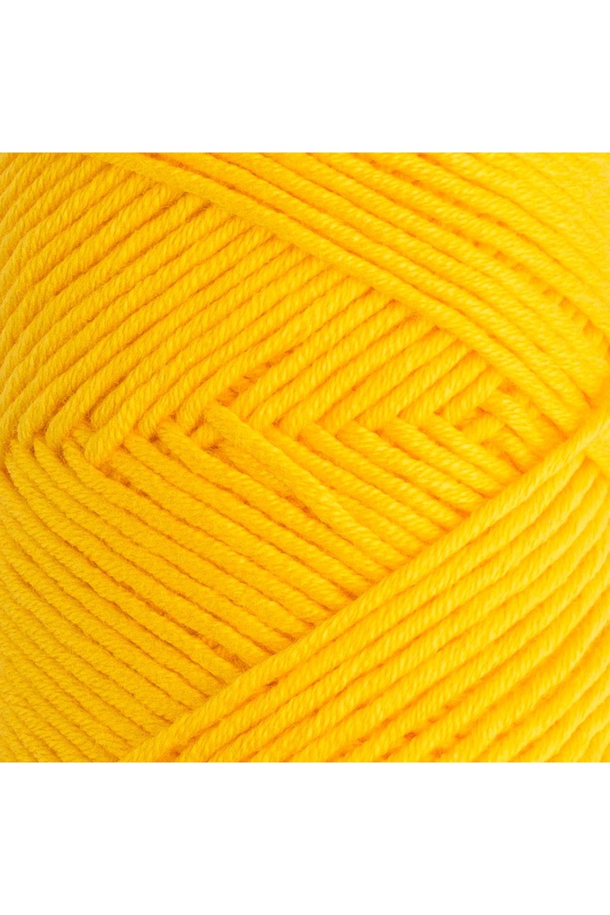 La Mia Baby Cotton Hardal Sarısı El Örgü İpi - L003 - 33632