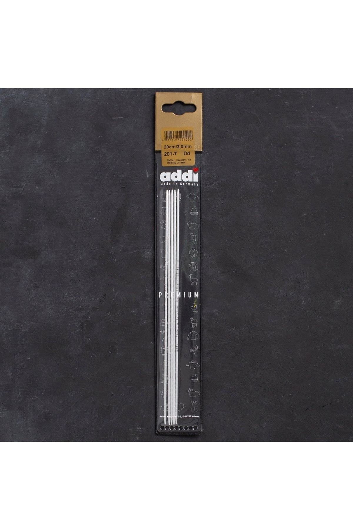 Addi 2mm 20cm 5 li Çorap Şişi - 201-7