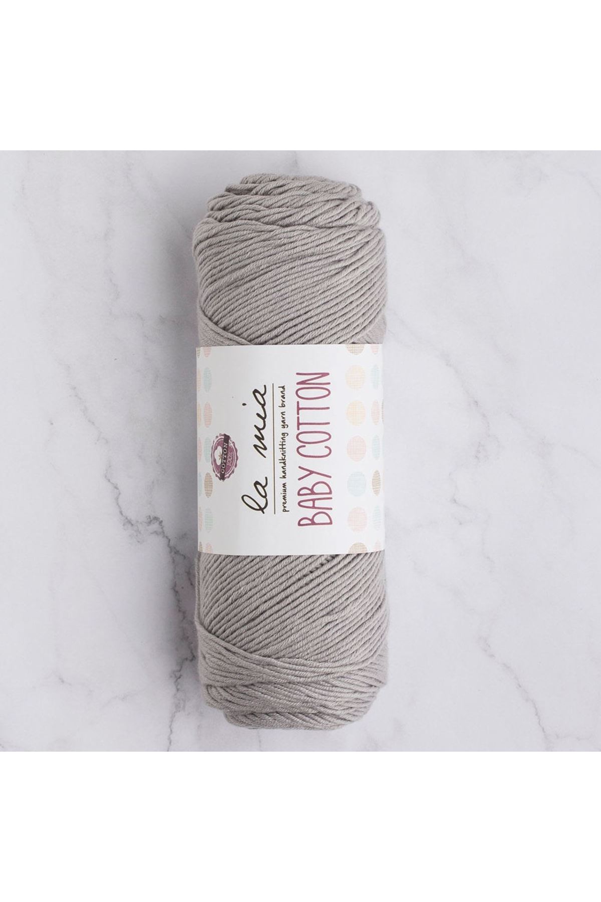 La Mia Baby Cotton Gri El Örgü İpi - L031 - 33631