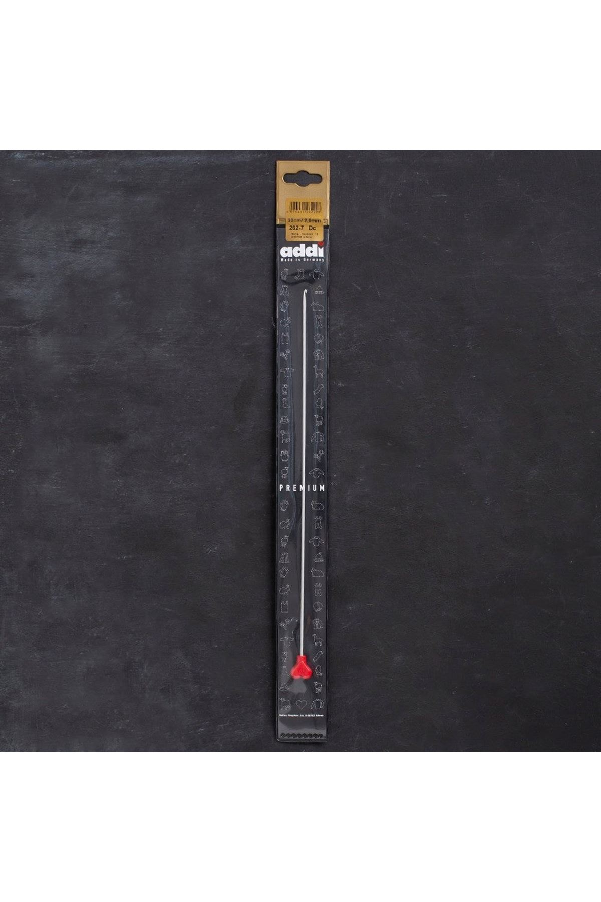 Addi 2mm 30cm Klasik Alüminyum Tunus Tığı - 262-7