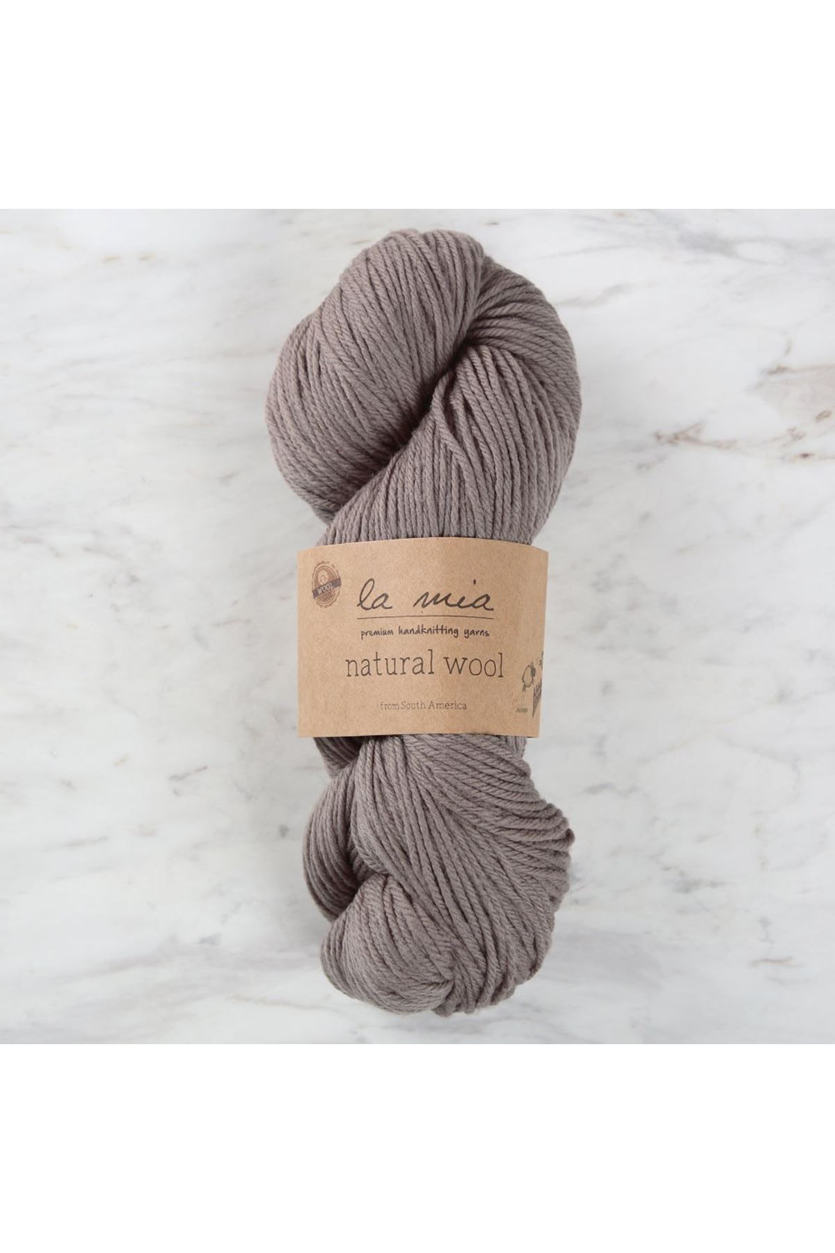 La Mia Natural Wool Koyu Kahverengi El Örgü İpi - H6 - 33603