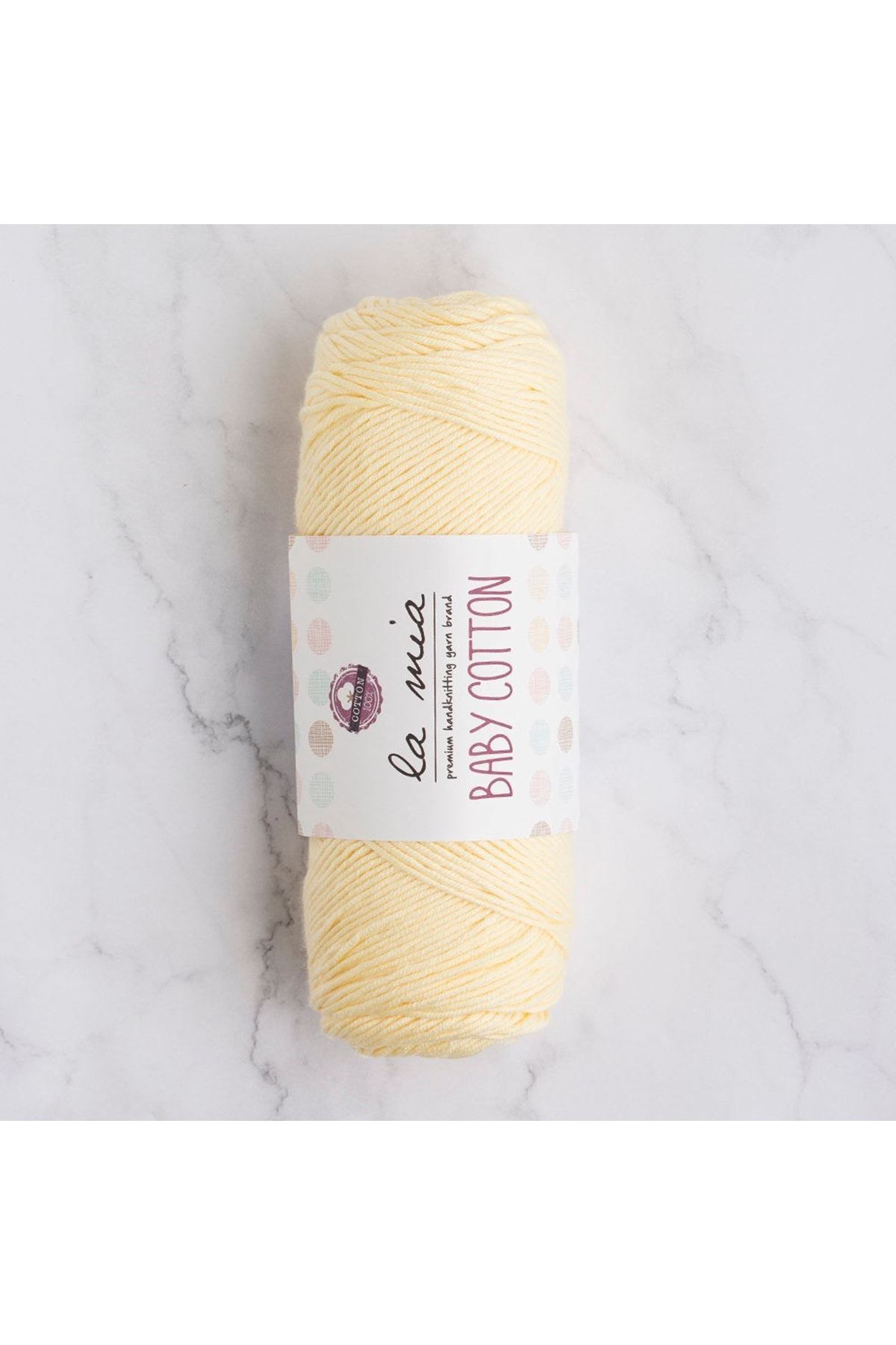 La Mia Baby Cotton Bebe Sarı El Örgü İpi - L028 - 33626