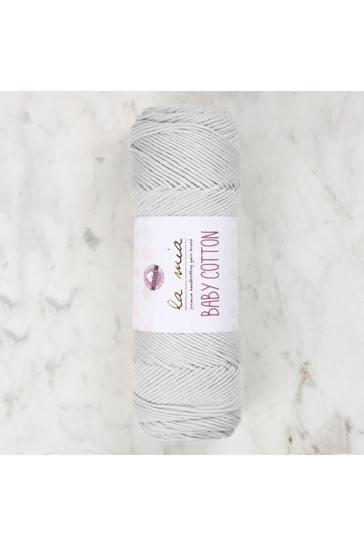 La Mia Baby Cotton Açık Gri El Örgü İpi - L047 - 33624