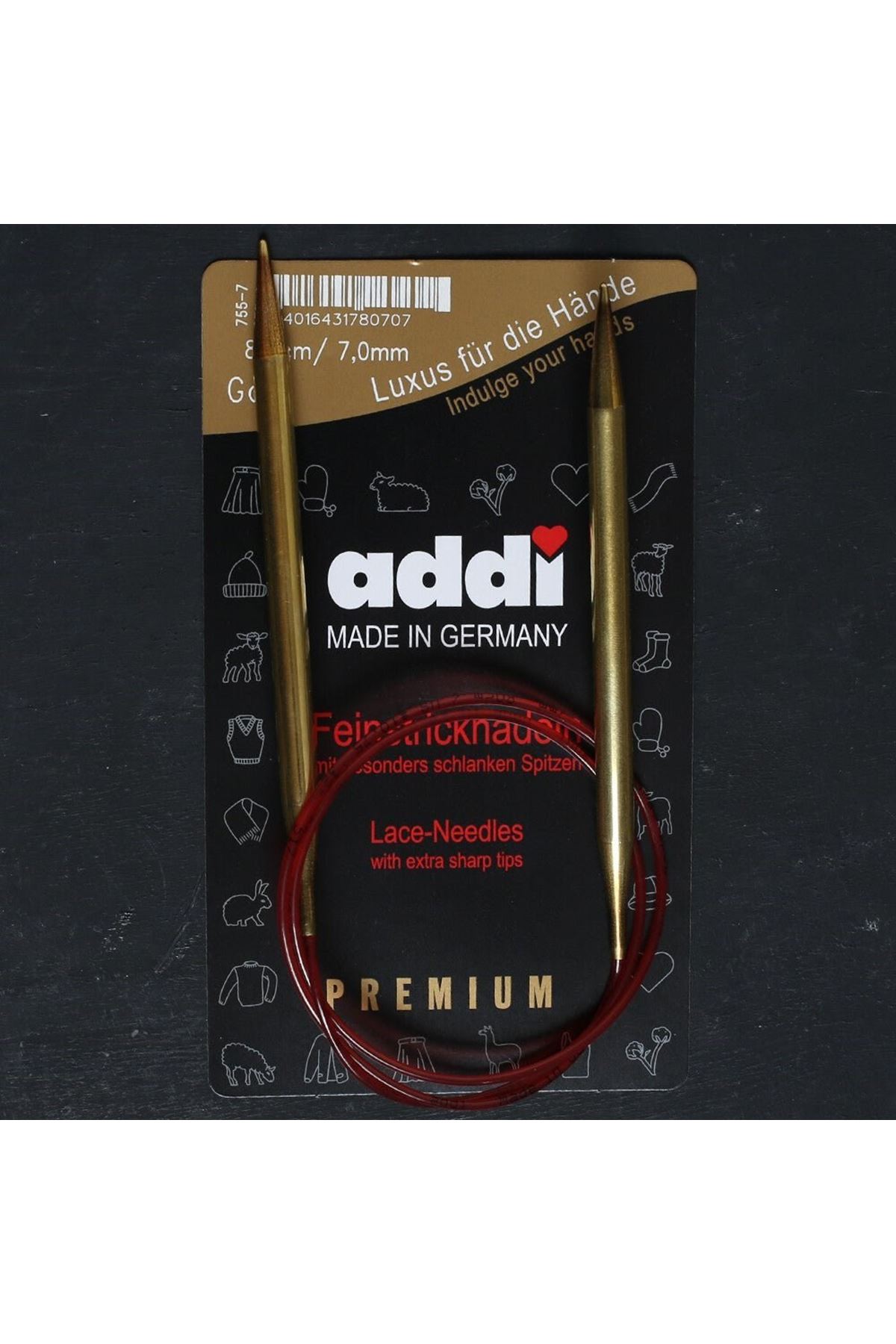Addi 7mm 80cm Klasik Misinalı Dantel Şişi - 755-7