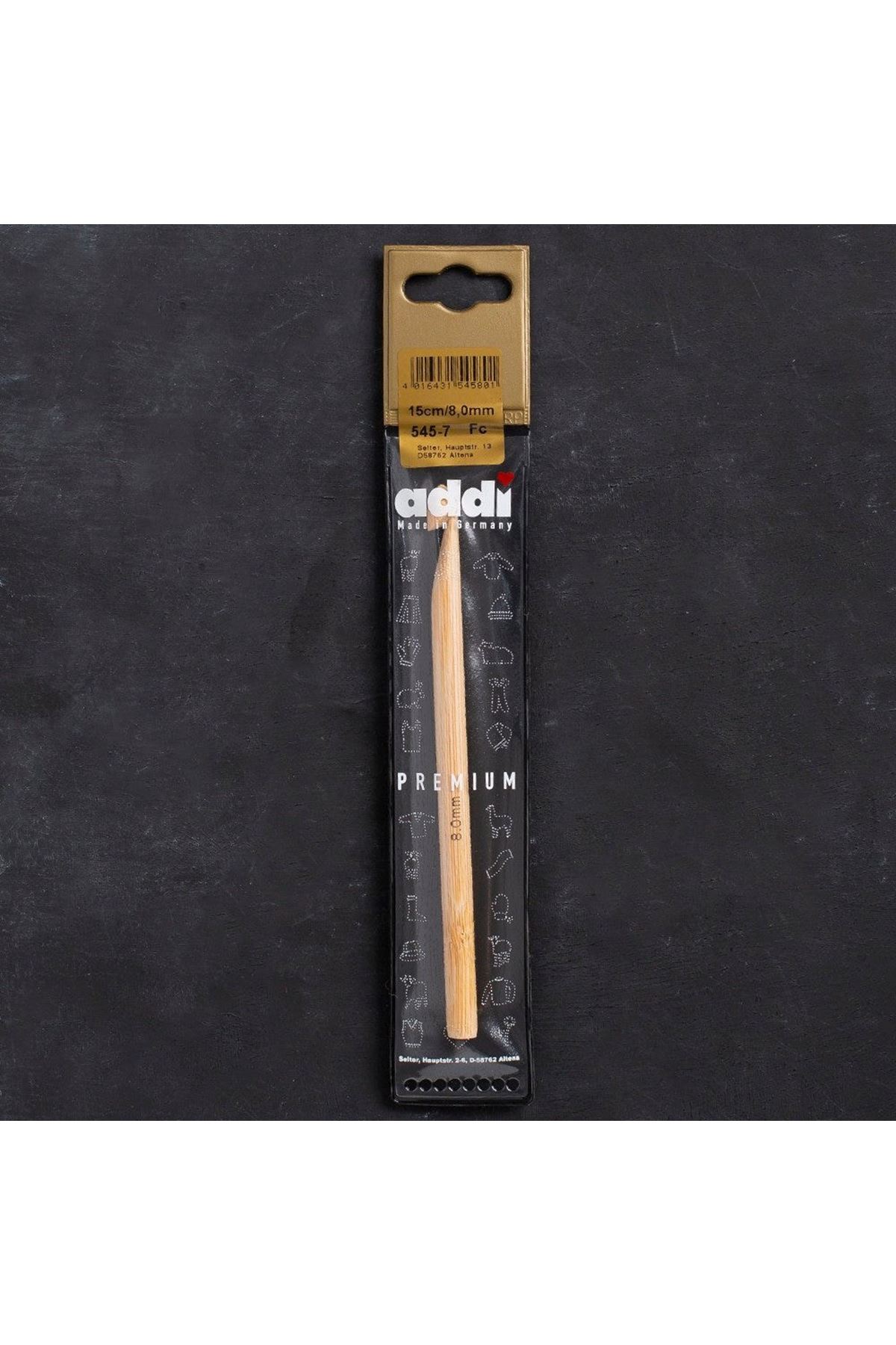 Addi Bambus 8mm 15cm Bambu Yün Tığ - 545-7