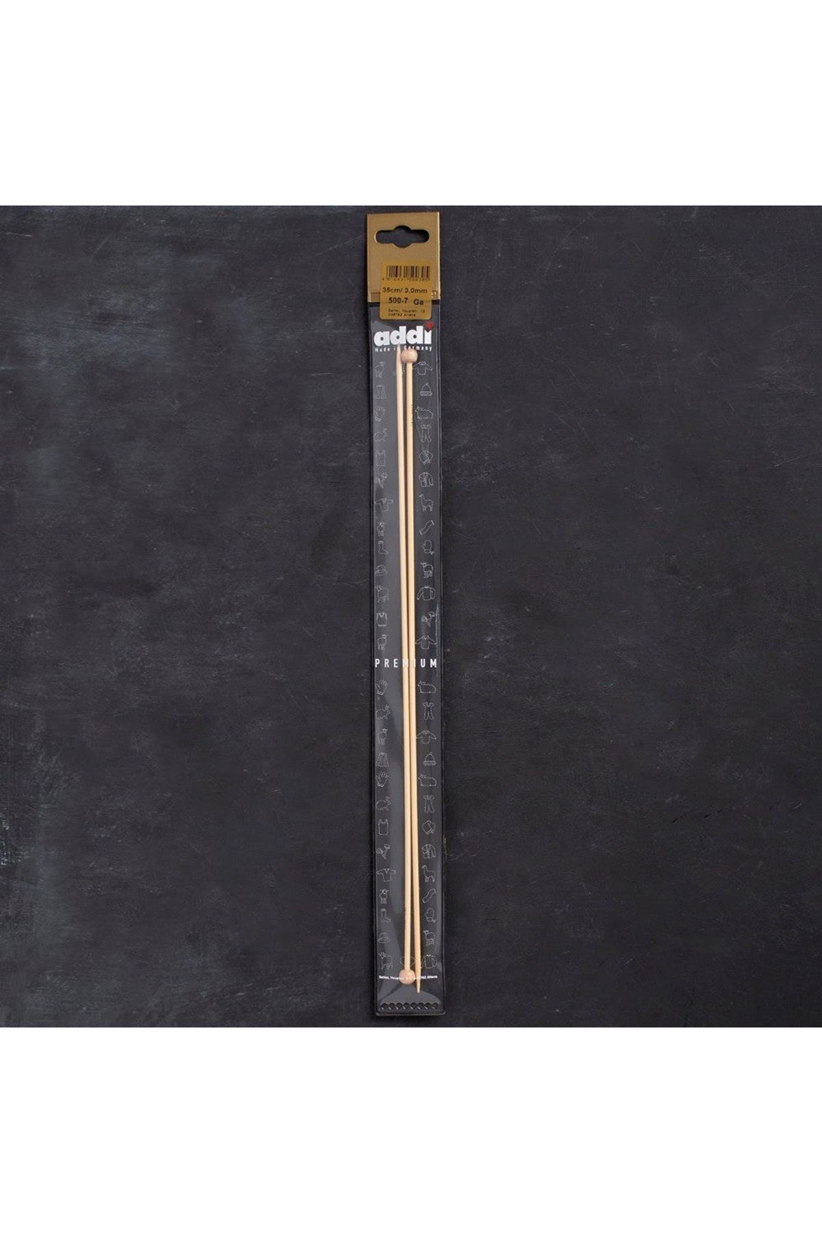 Addi Bambus 3mm 35cm Bambu Örgü Şişi - 500-7