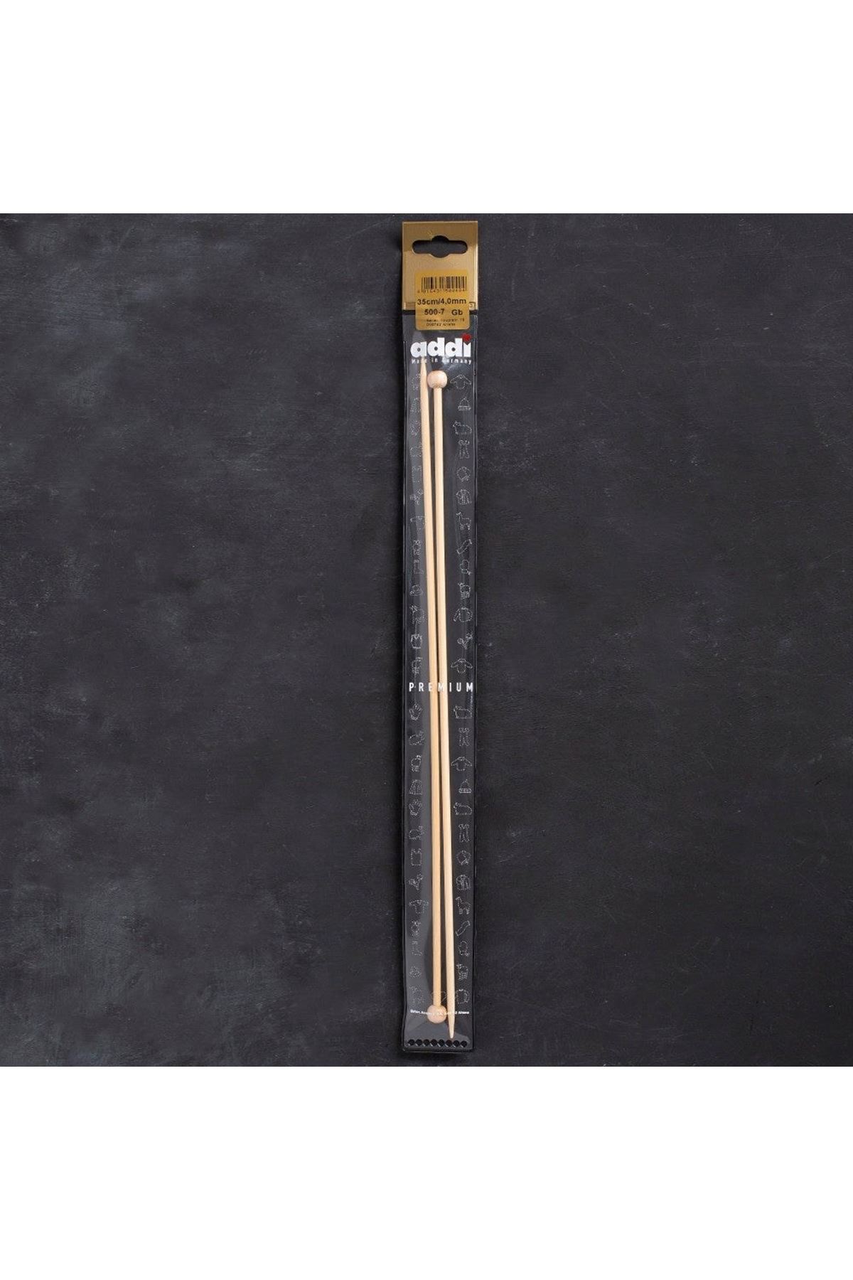 Addi Bambus 4mm 35cm Bambu Örgü Şişi - 500-7