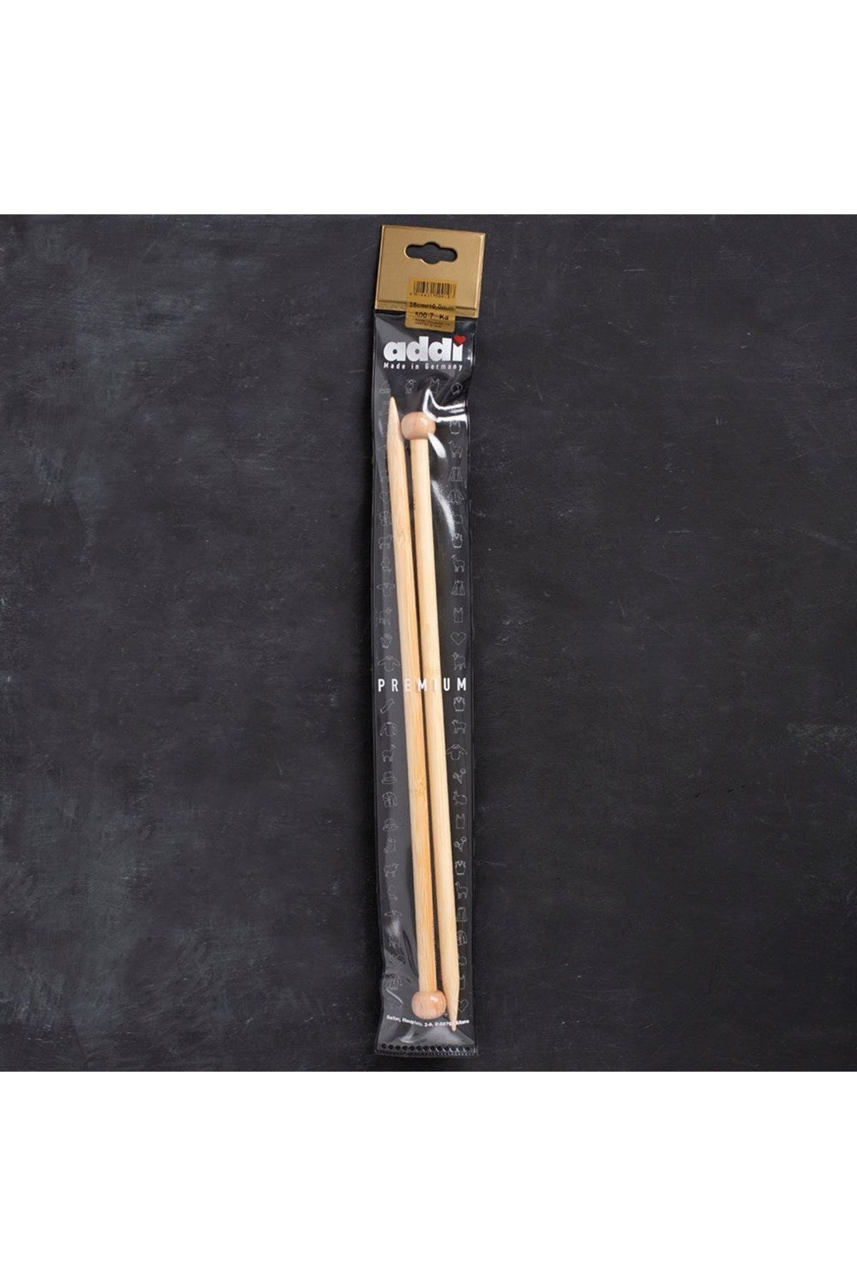 Addi Bambus 10mm 35cm Bambu Örgü Şişi - 500-7