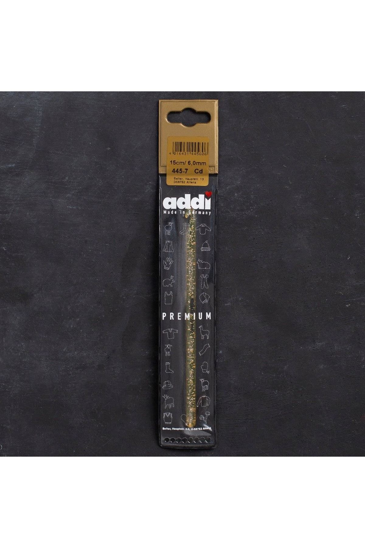 Addi Champagner 6mm 15cm Plastik Simli Yün Tığ - 4