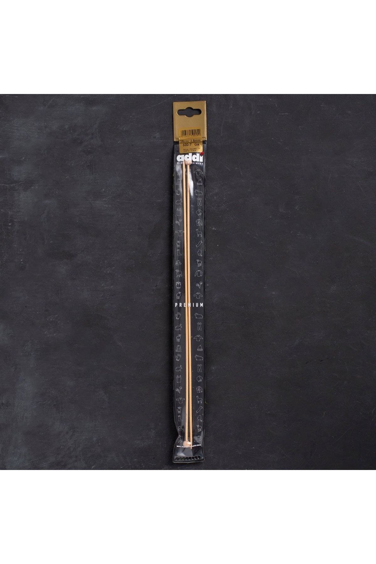 Addi Bambus 2,5mm 35cm Bambu Örgü Şişi - 500-7