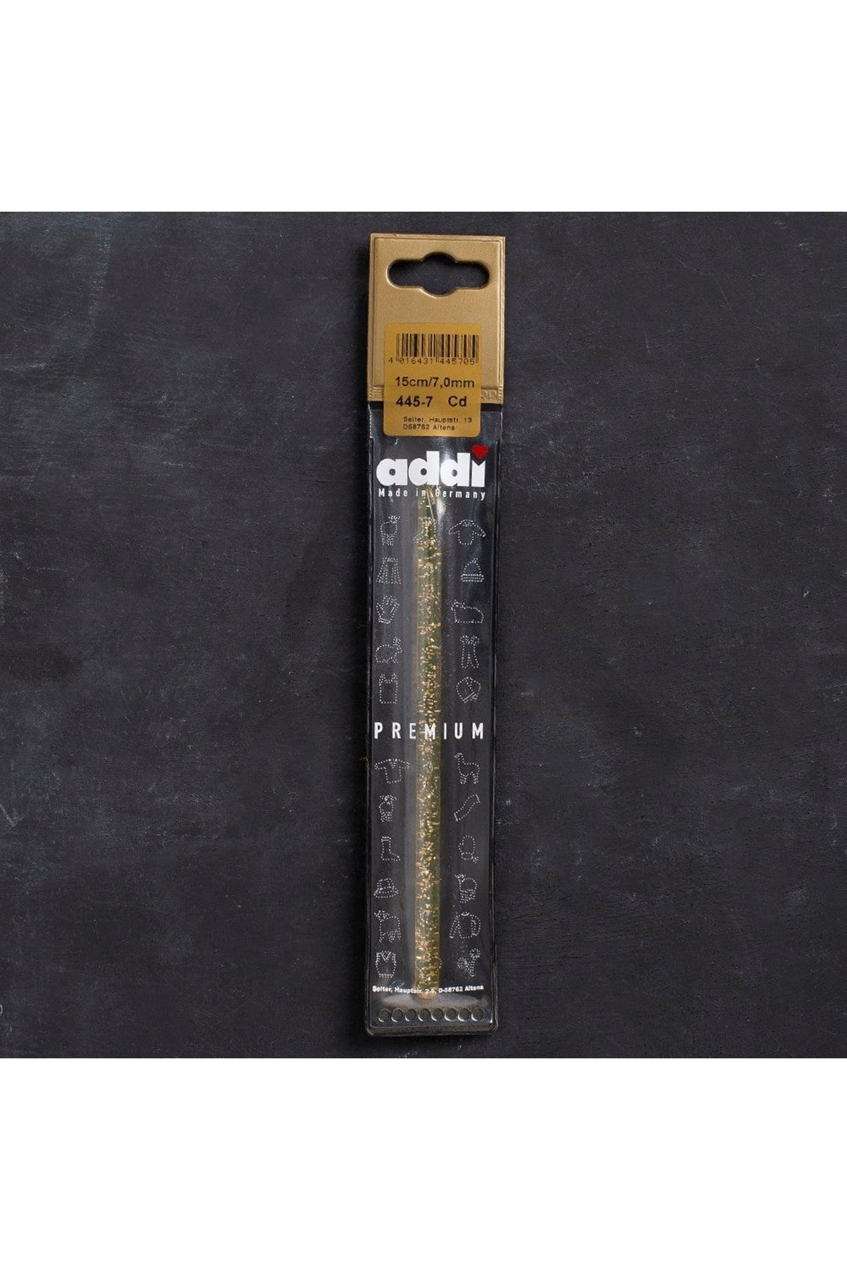 Addi Champagner 7mm 15cm Plastik Simli Yün Tığ - 4