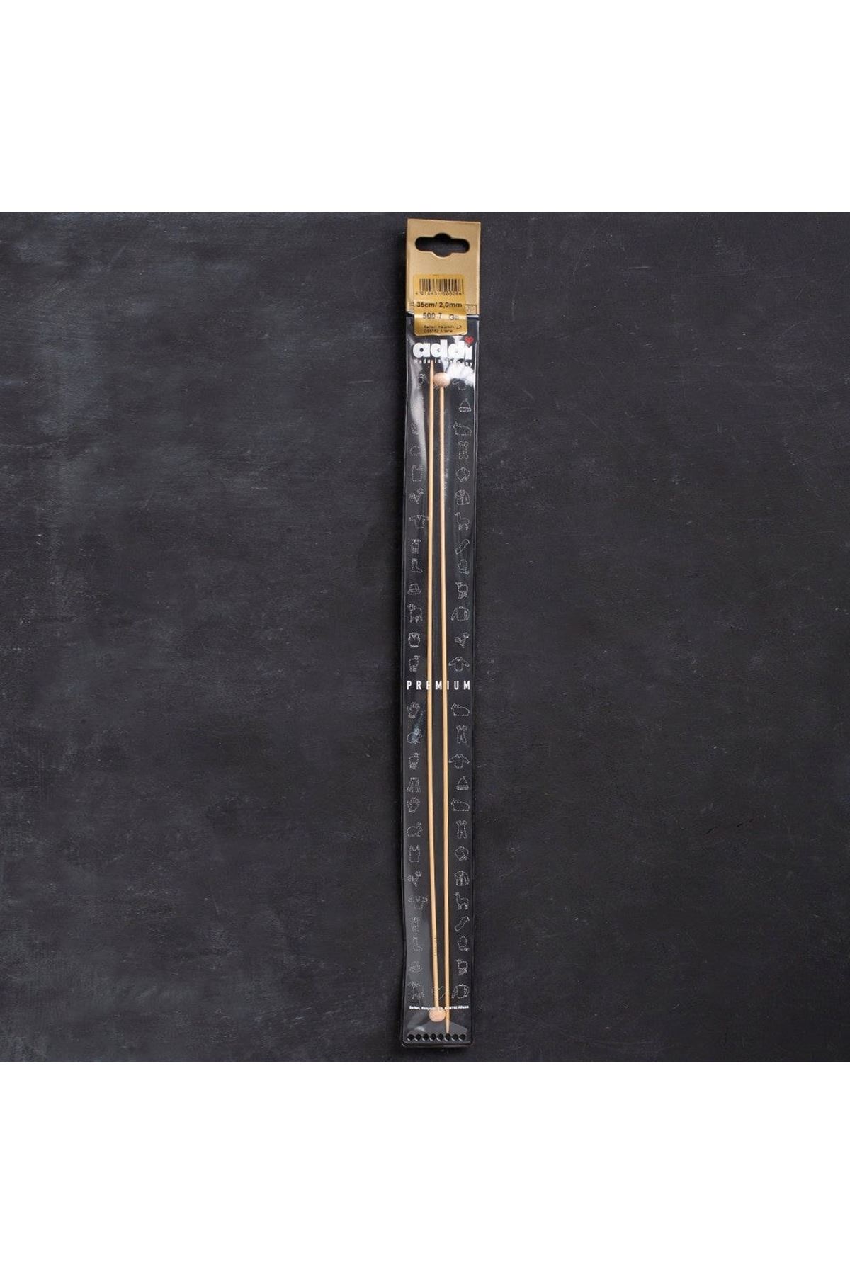 Addi Bambus 2mm 35cm Bambu Örgü Şişi - 500-7