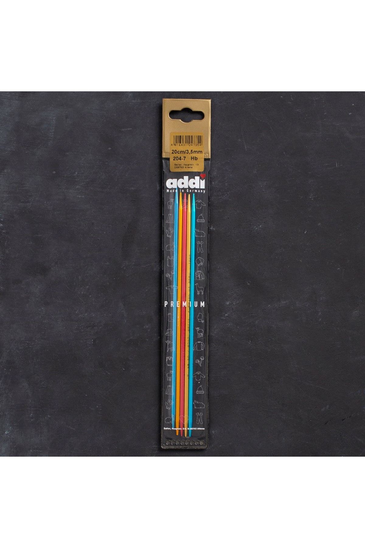 Addi Colibri 3,5mm 20cm Renkli Çorap Şişi - 204-7