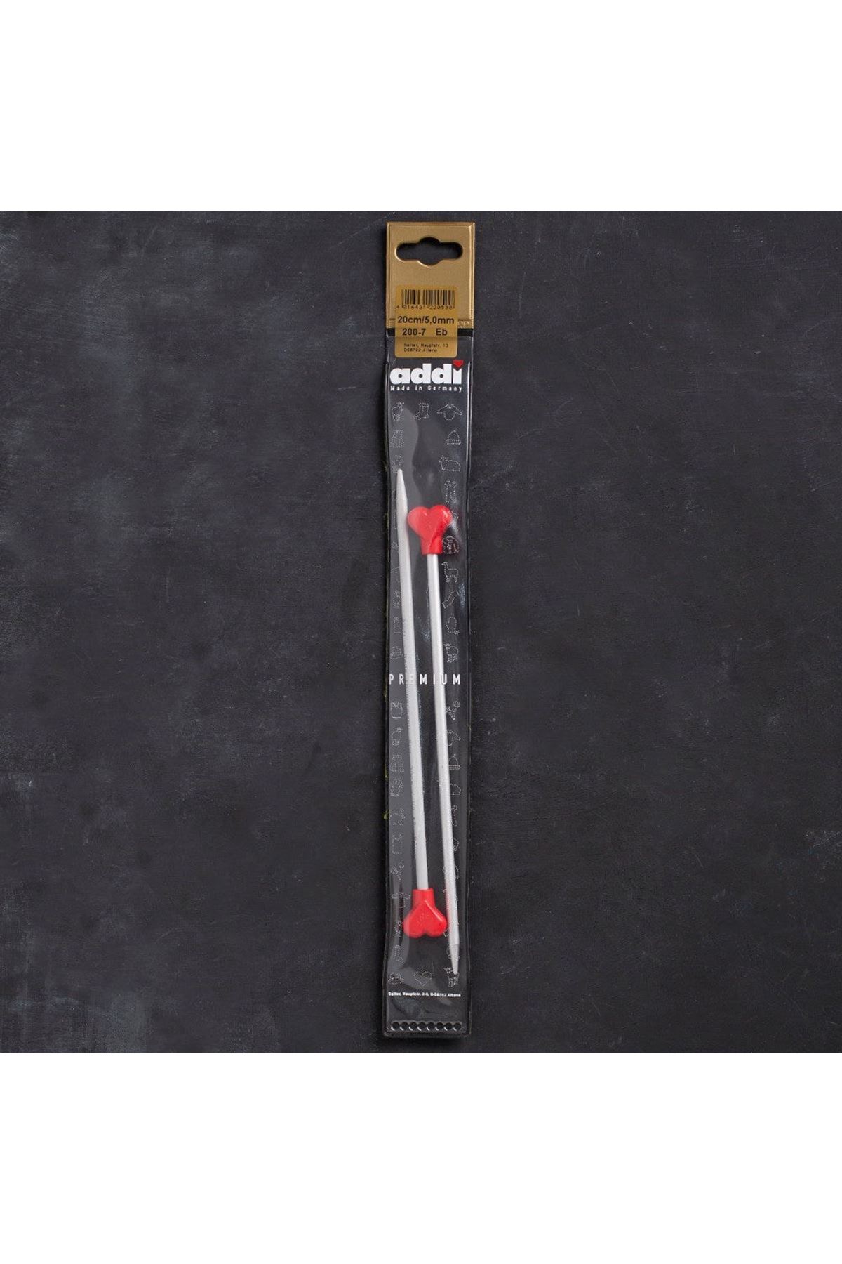 Addi Kalpli 5mm 20cm Klasik Alüminyum Örgü Şişi -