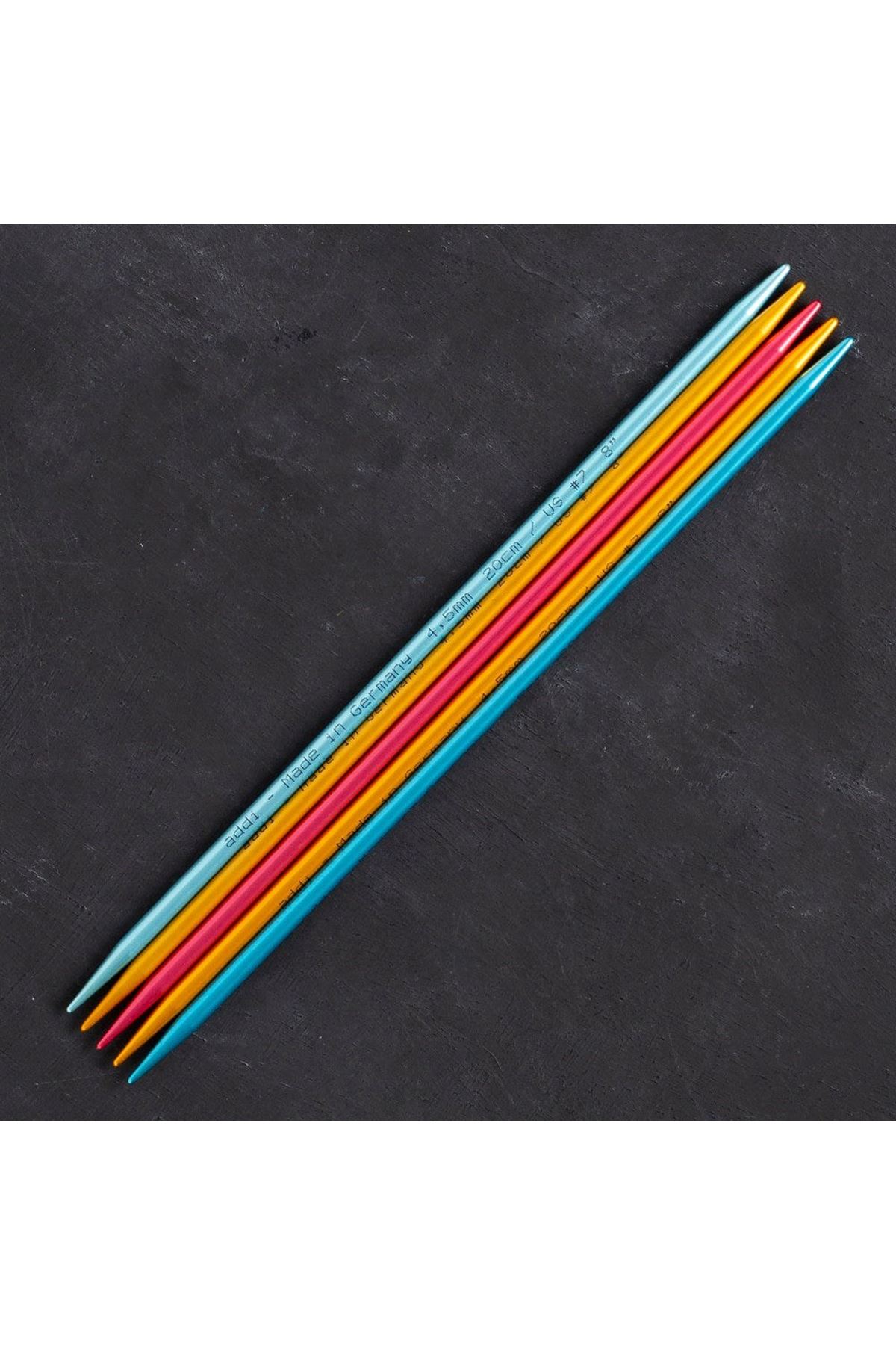 Addi Colibri 4,5mm 20cm Renkli Çorap Şişi - 204-7