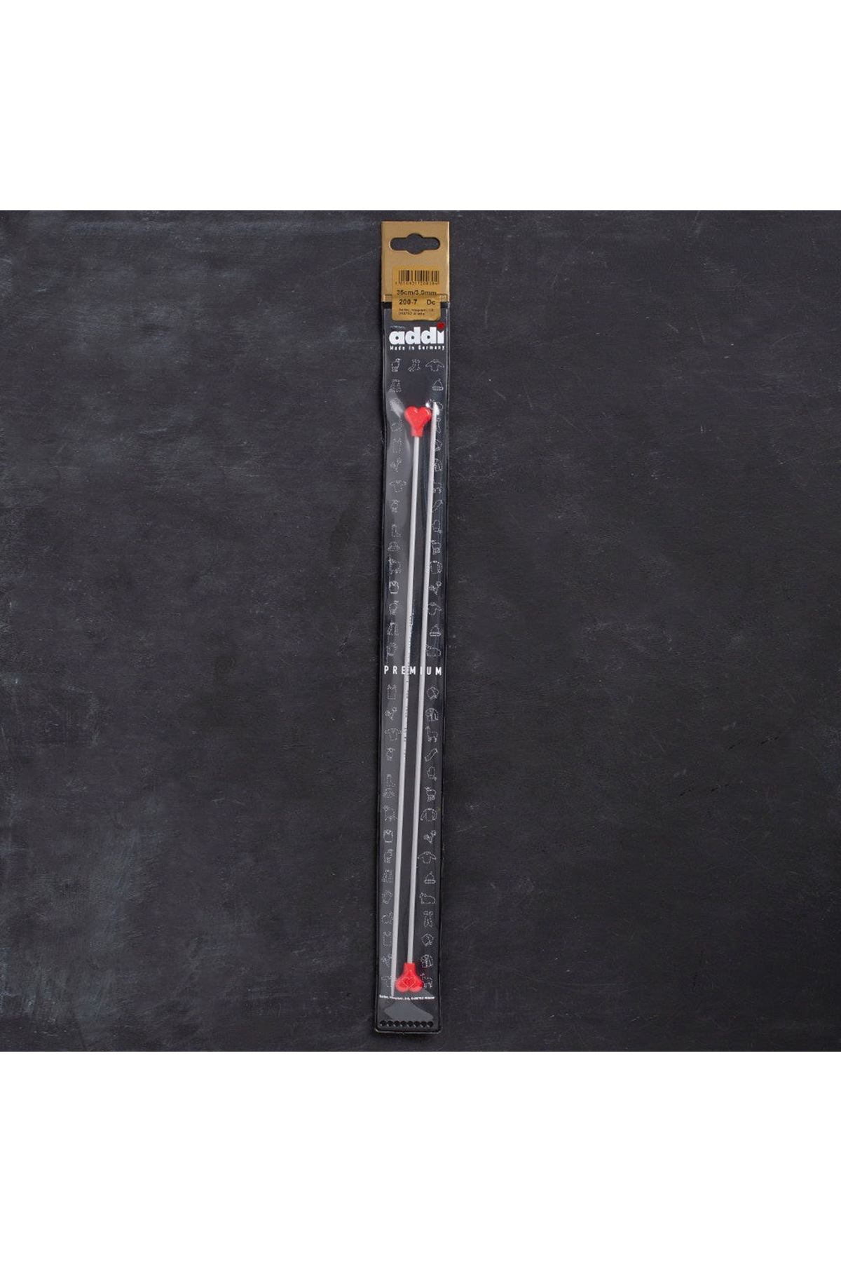 Addi Kalpli 3mm 35cm Klasik Alüminyum Örgü Şişi -