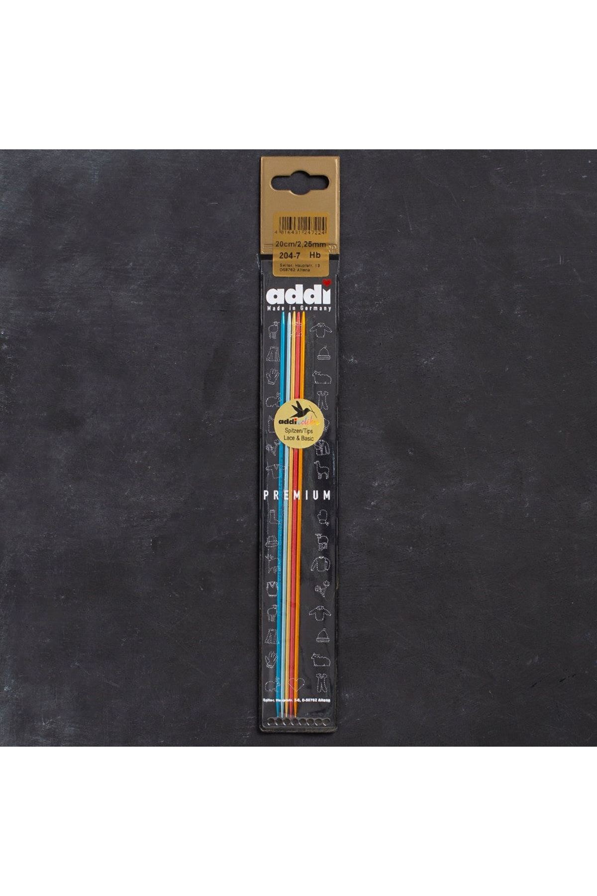 Addi Colibri 2,25mm 20cm Renkli Çorap Şişi - 204-7