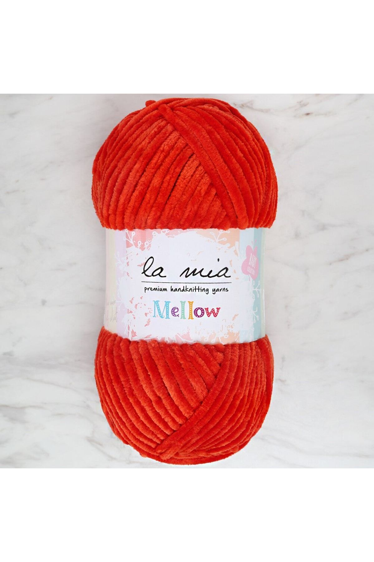 La Mia Mellow Turuncu El Örgü İpi - 925