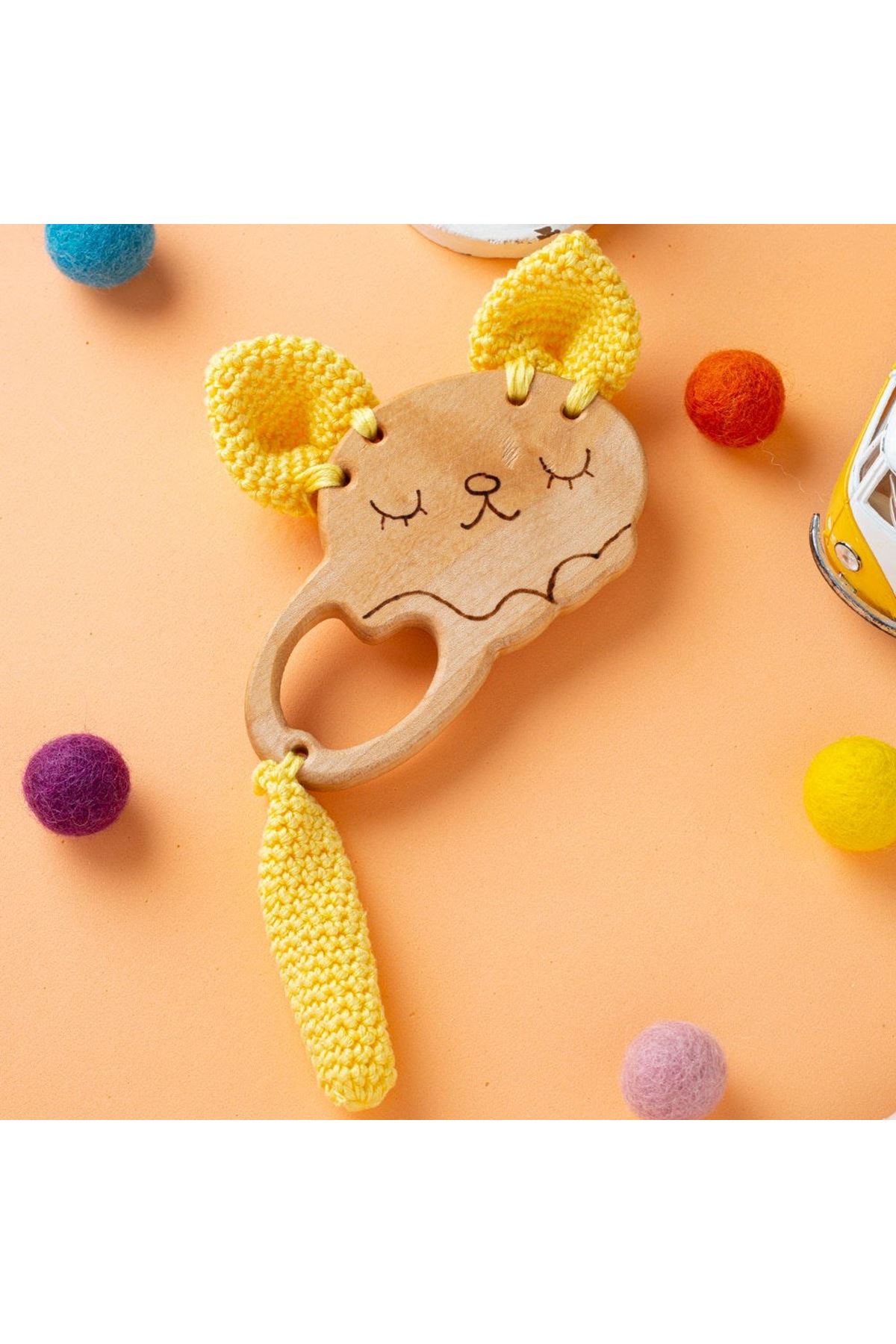 Hobi Baby Yunus Balığı Figürlü Organik Ahşap Diş K