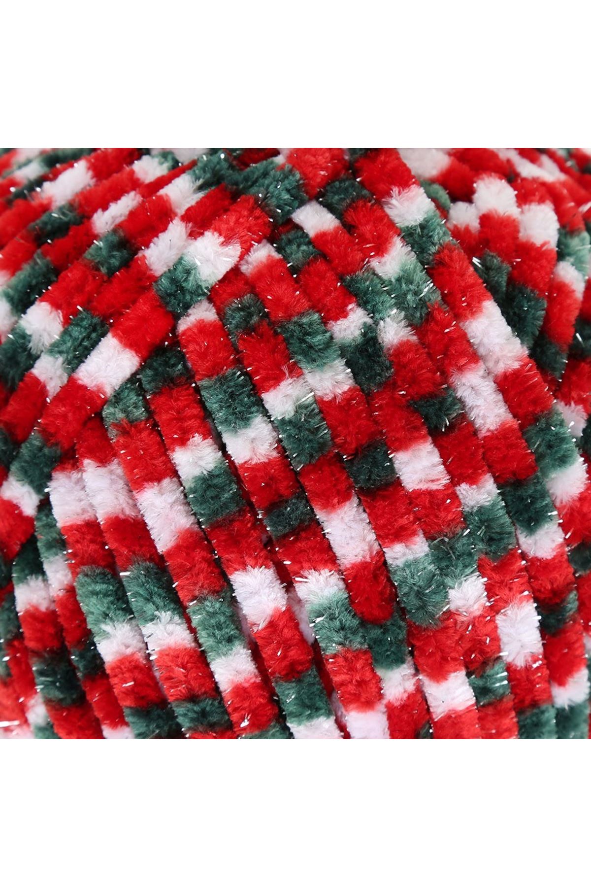 La Mia Mellow Christmas Gümüş simli El Örgü İpi -