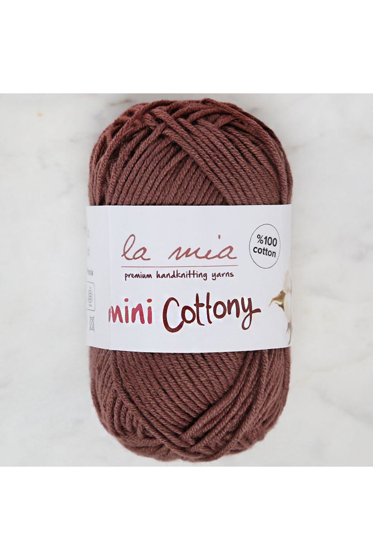 La Mia Mini Cottony 25 gr Kahverengi Bebek El Örgü