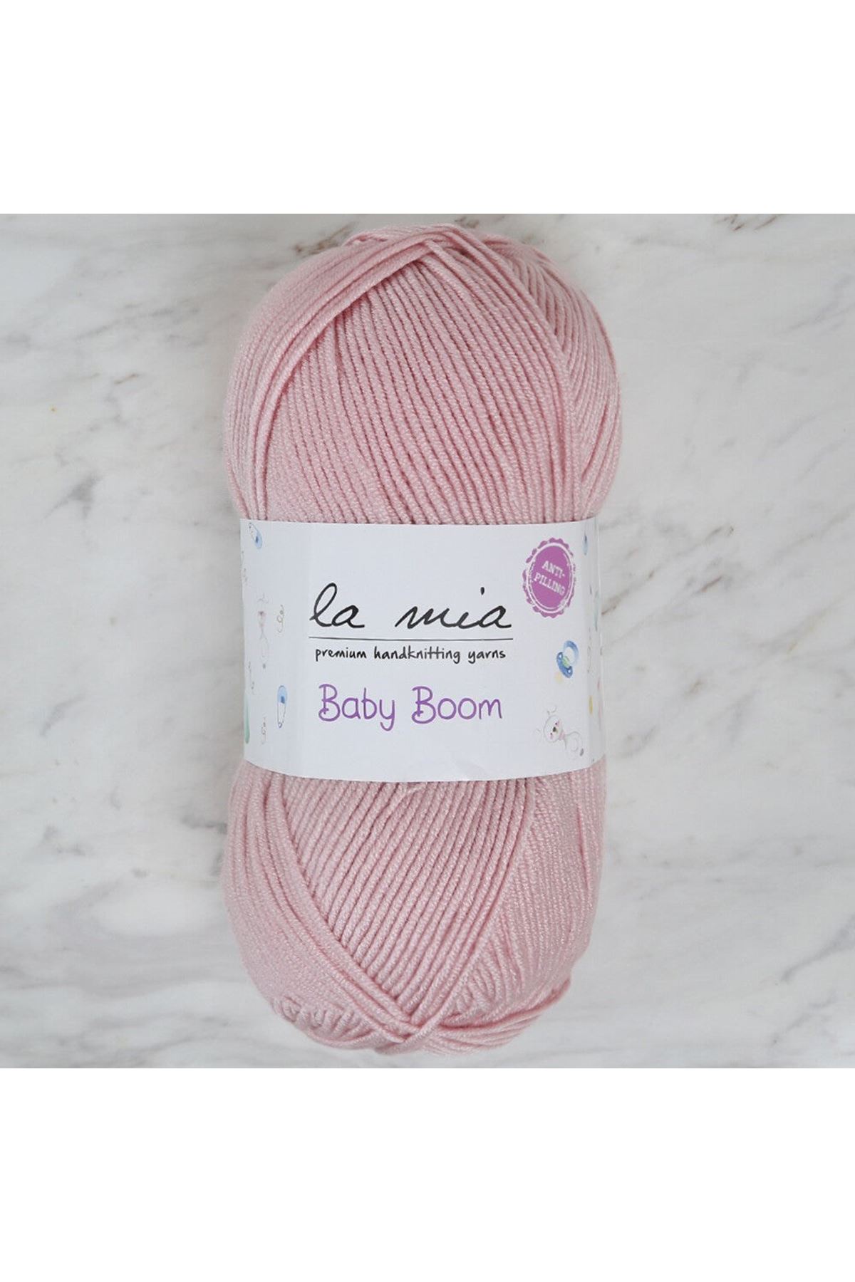 La Mia Baby Boom Pudra Pembe El Örgü İpi - 441