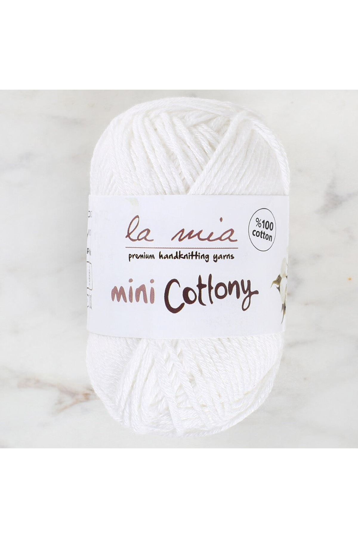La Mia Mini Cottony 25 gr Beyaz Bebek El Örgü İpi
