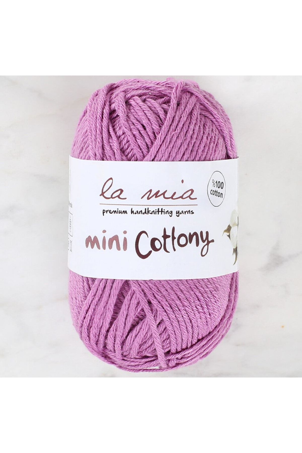 La Mia Mini Cottony 25 gr Mor Bebek El Örgü İpi -