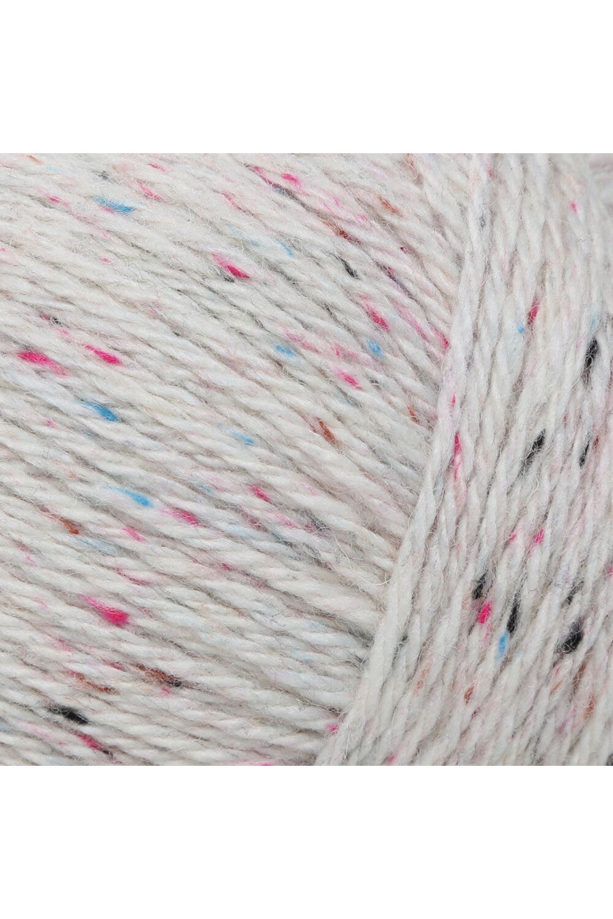 La Mia Re-Tweed Krem Melanj El Örgü İpi - L155