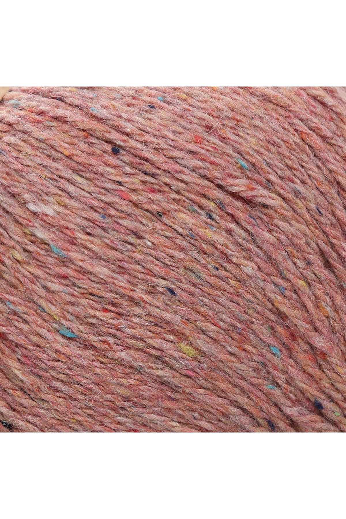 La Mia Re-Tweed Gül Kurusu Melanj El Örgü İpi - L1