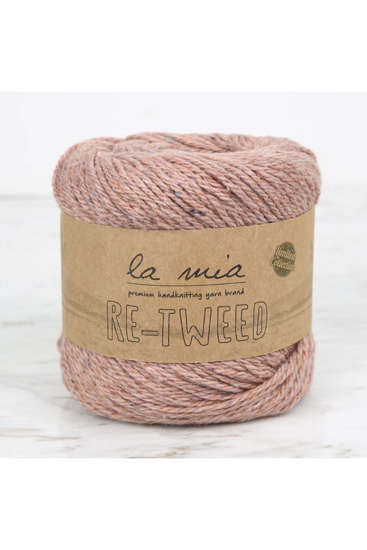 La Mia Re-Tweed Gül Kurusu Melanj El Örgü İpi - L1