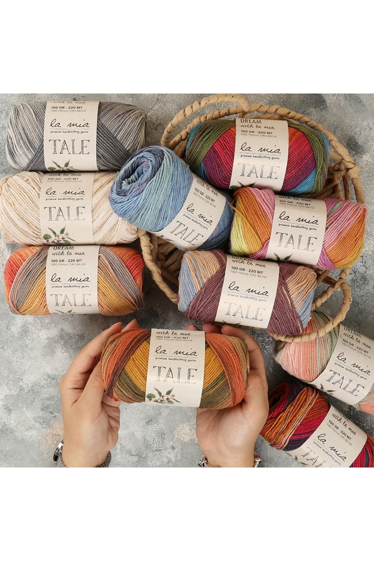 La Mia Tale Ebruli El Örgü İpi - LM106