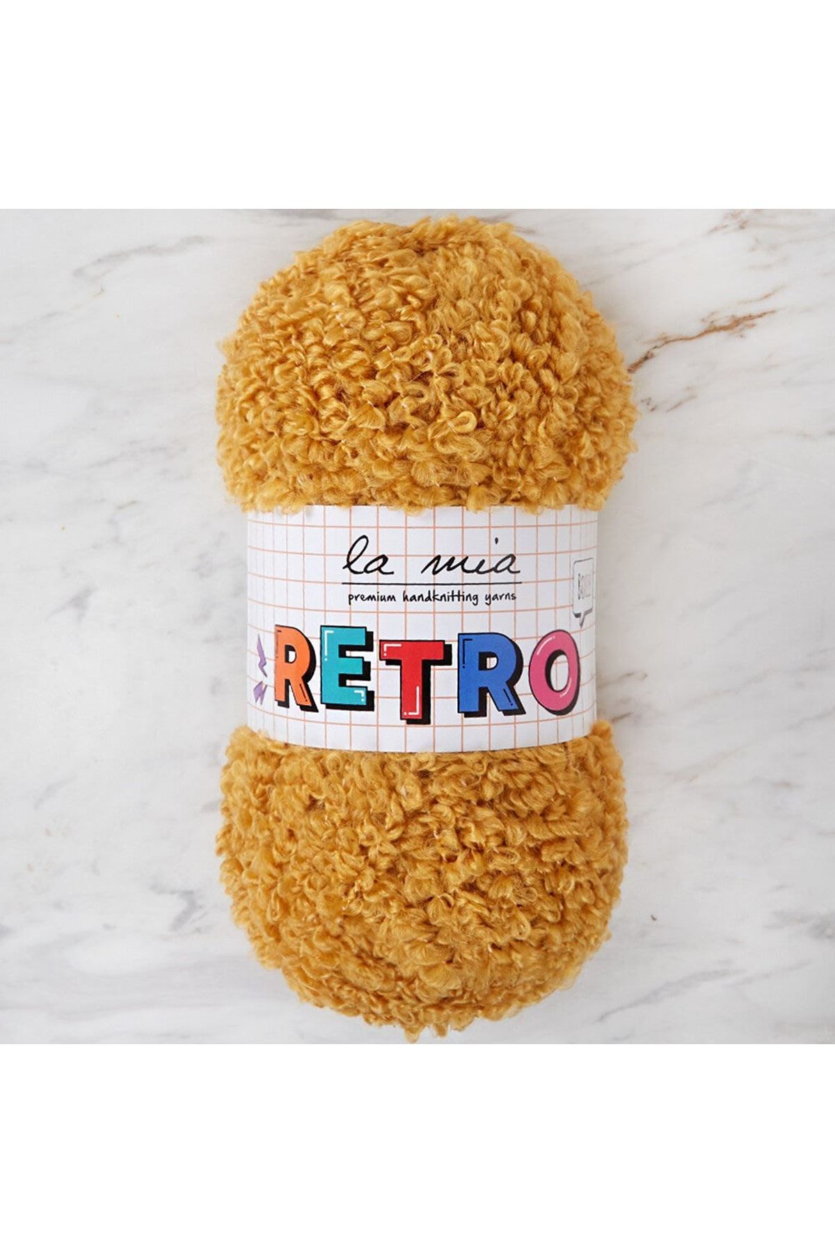 La Mia RETRO Hardal Sarısı El Örgü İpi - LM2012
