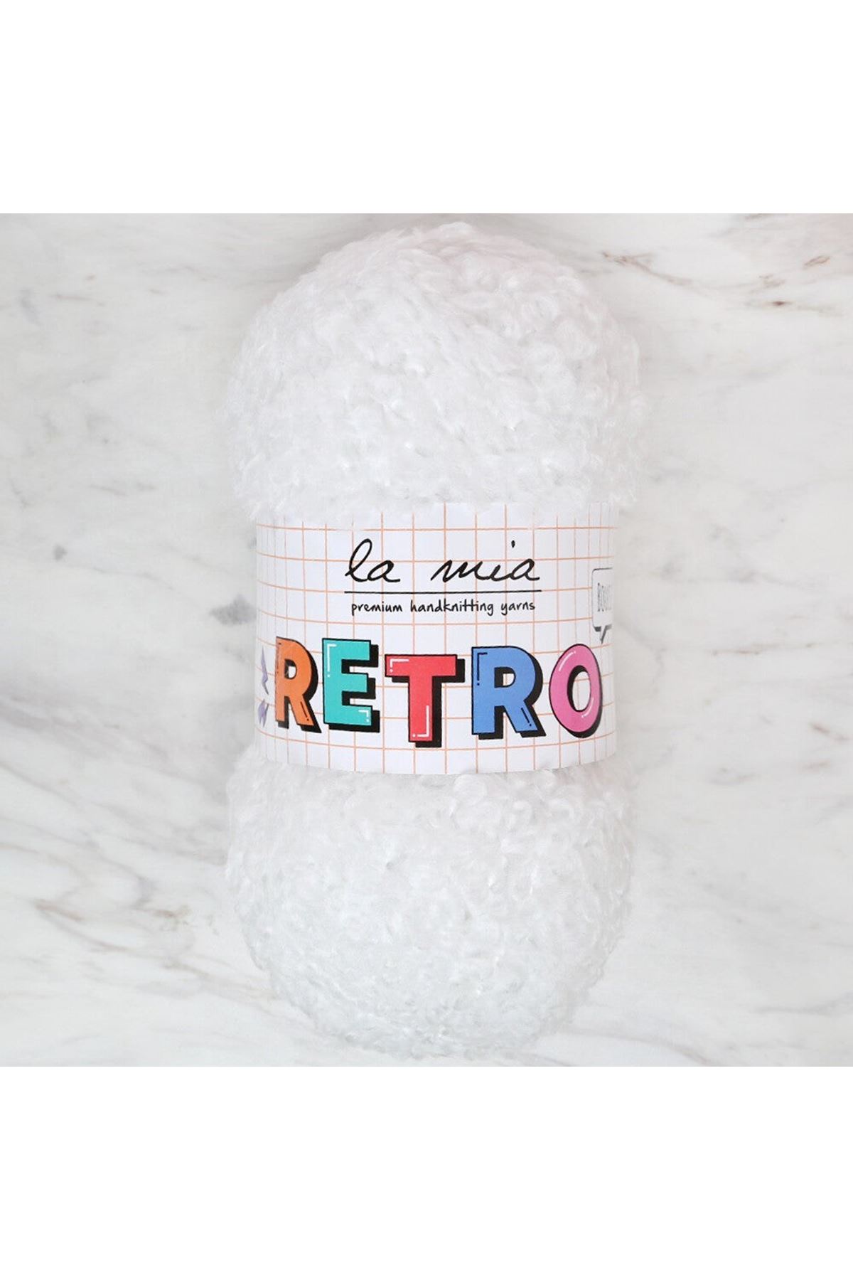 La Mia RETRO Beyaz El Örgü İpi - LM1002