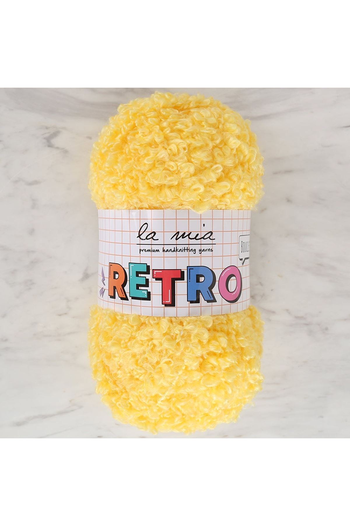 La Mia RETRO Sarı El Örgü İpi - LM0210