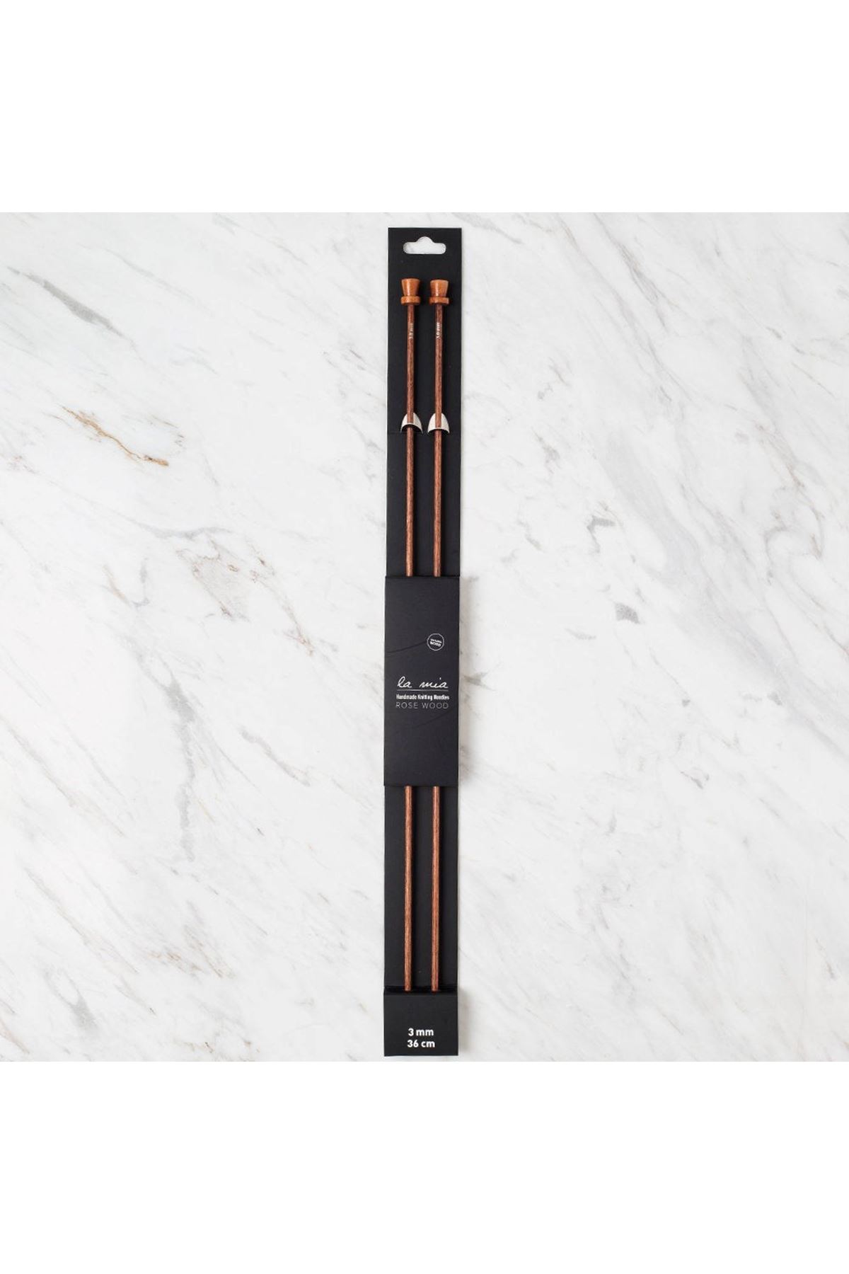 La Mia Rosewood 3 mm 36 cm Ahşap Örgü Şişi