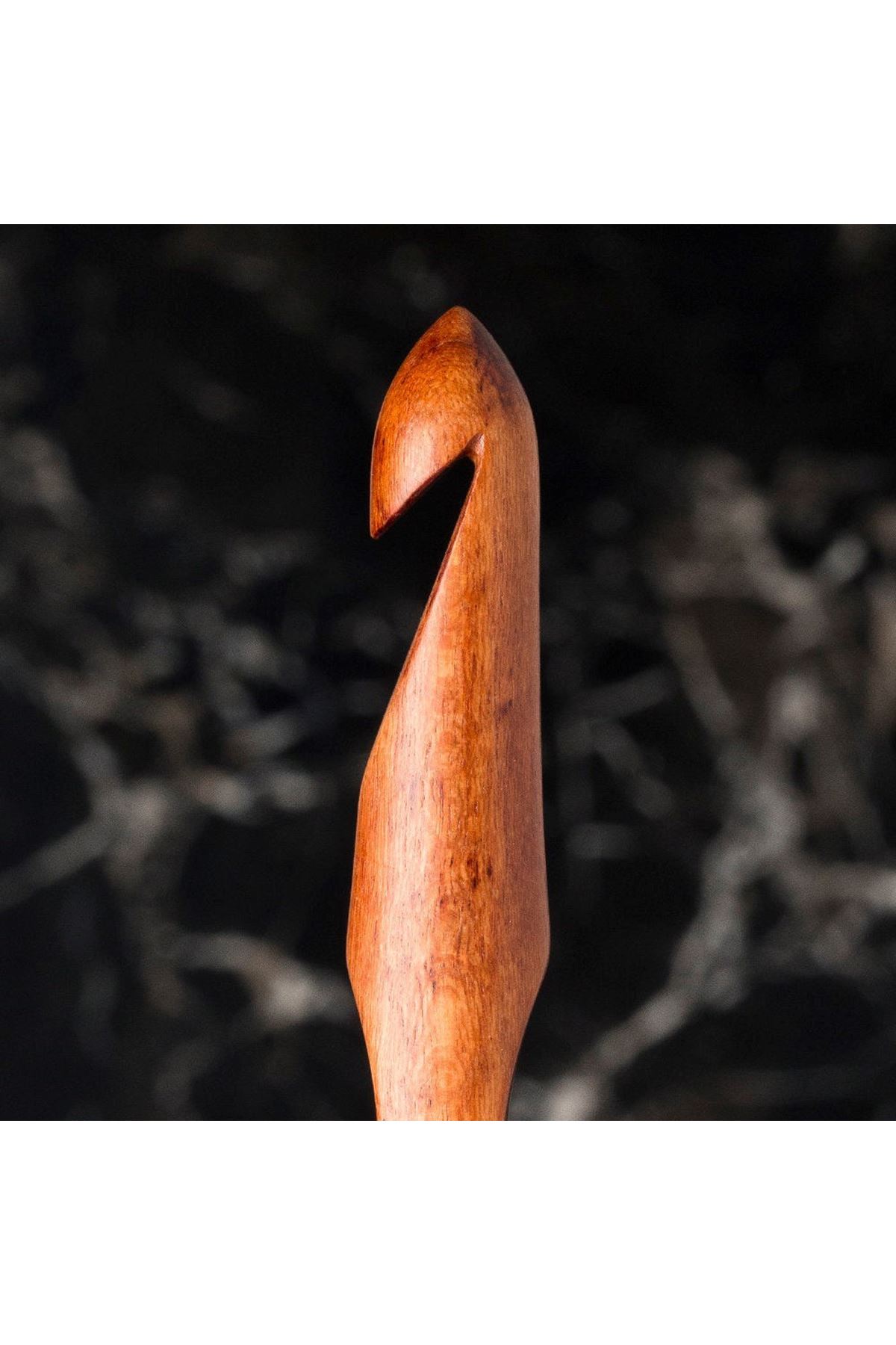 La Mia Rosewood 12 mm 15.5 cm Ahşap Yün Tığ