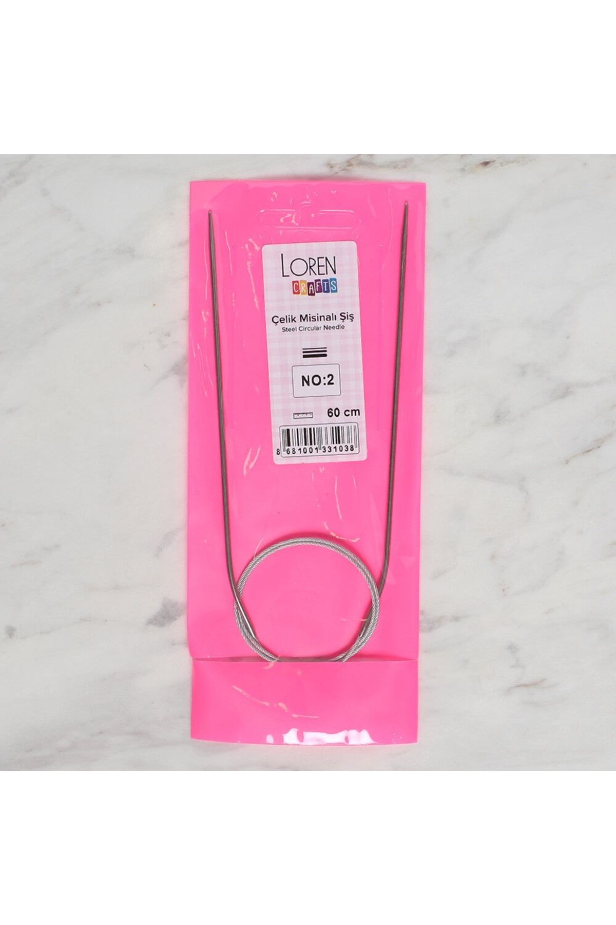 LOREN CRAFTS 2 MM ÇELİK MİSİNALI ŞİŞ 60 CM