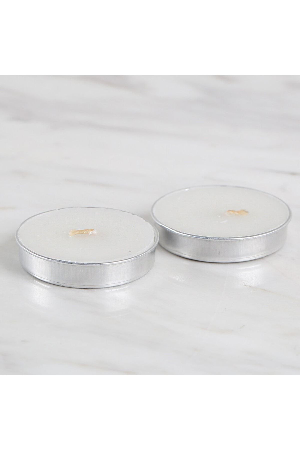 Loren 2'li Tealight Mum Beyaz