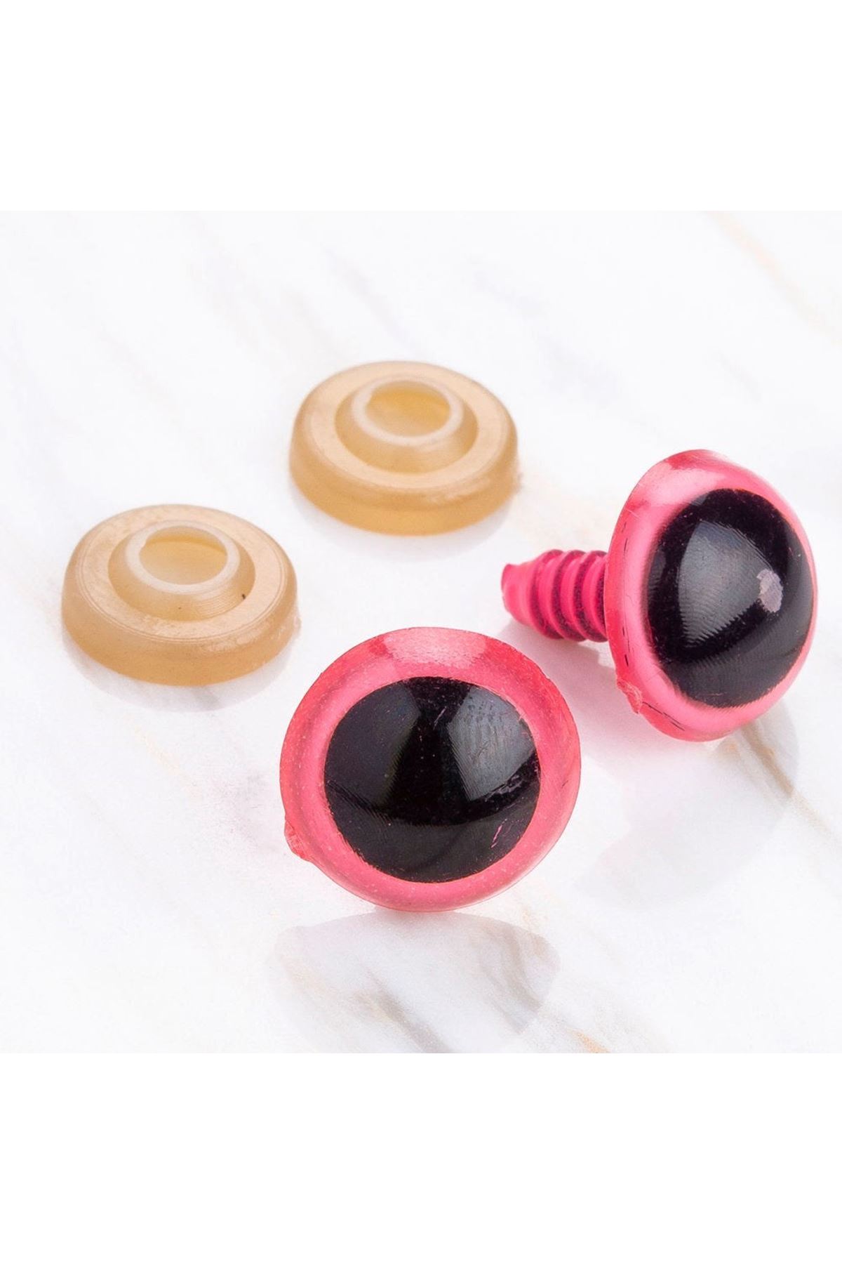 Loren 16 mm Pembe 5 Çift Amigurumi Göz