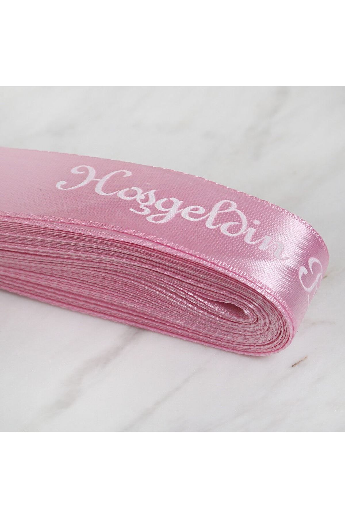Loren Crafts 2cm 10 mt Pembe Saten Hoşgeldin Bebek