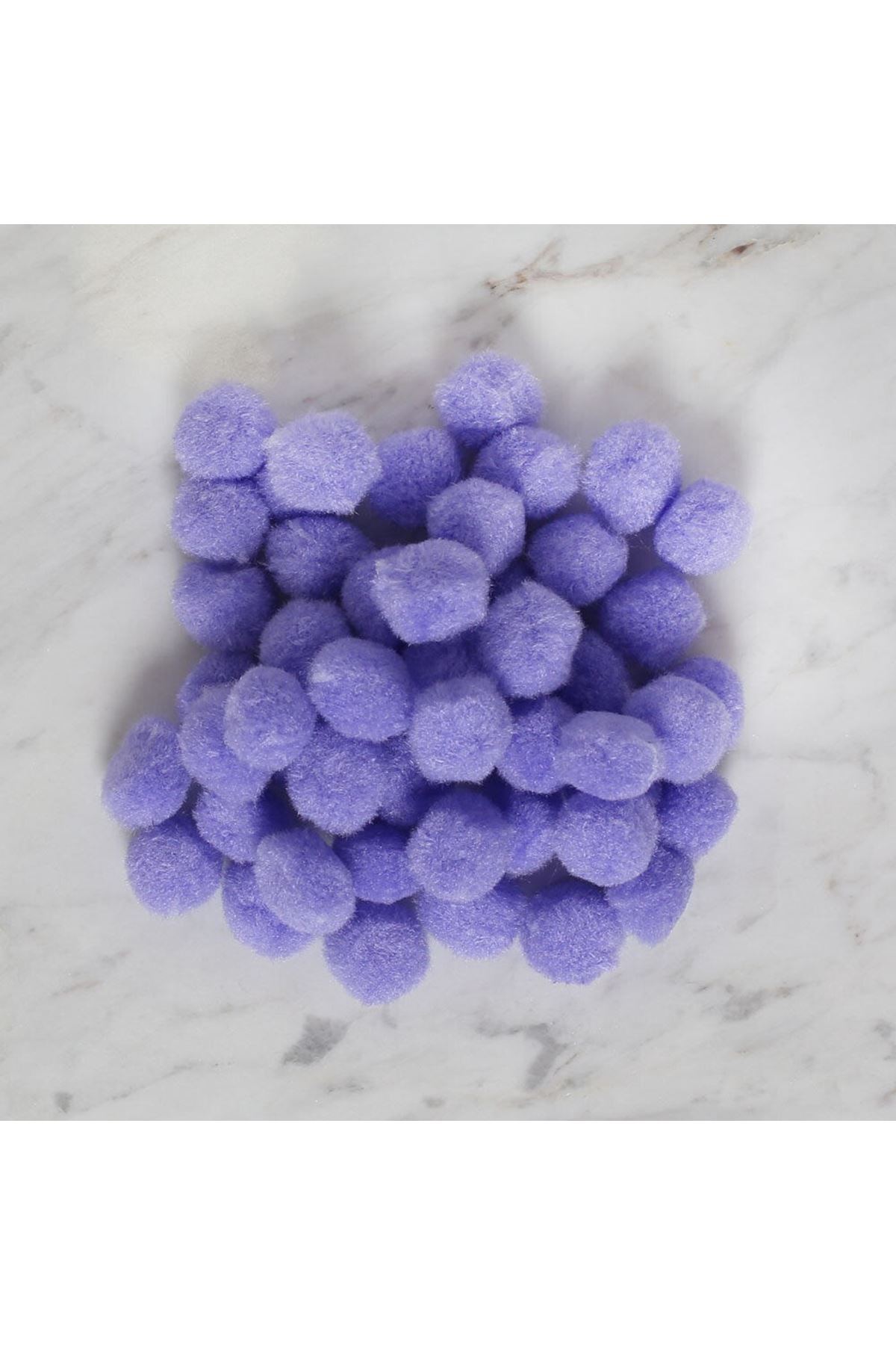 LOREN CRAFTS 2 CM 100 ADET LİLA PONPON