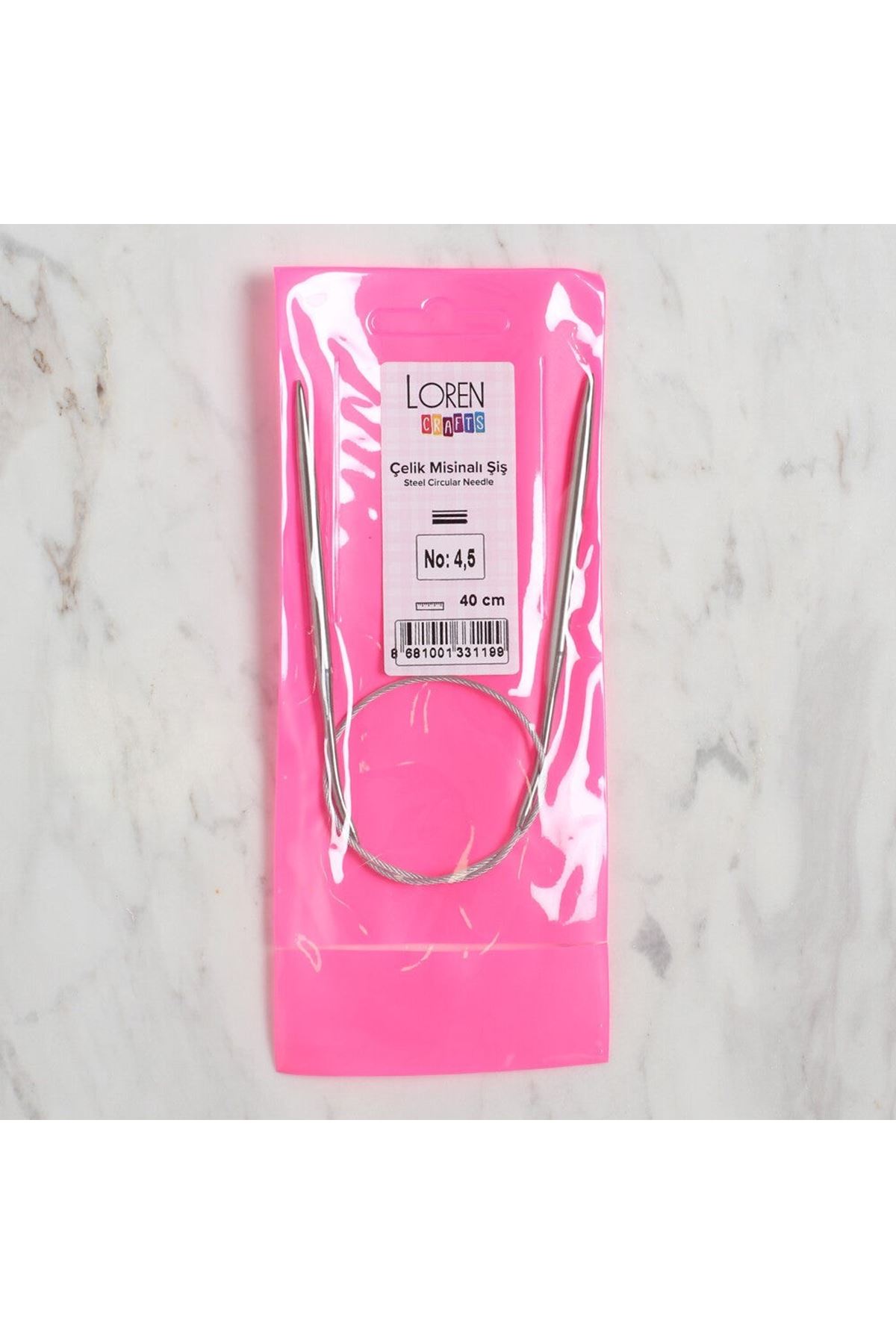 LOREN CRAFTS 4,5 MM ÇELİK MİSİNALI ŞİŞ 40 CM