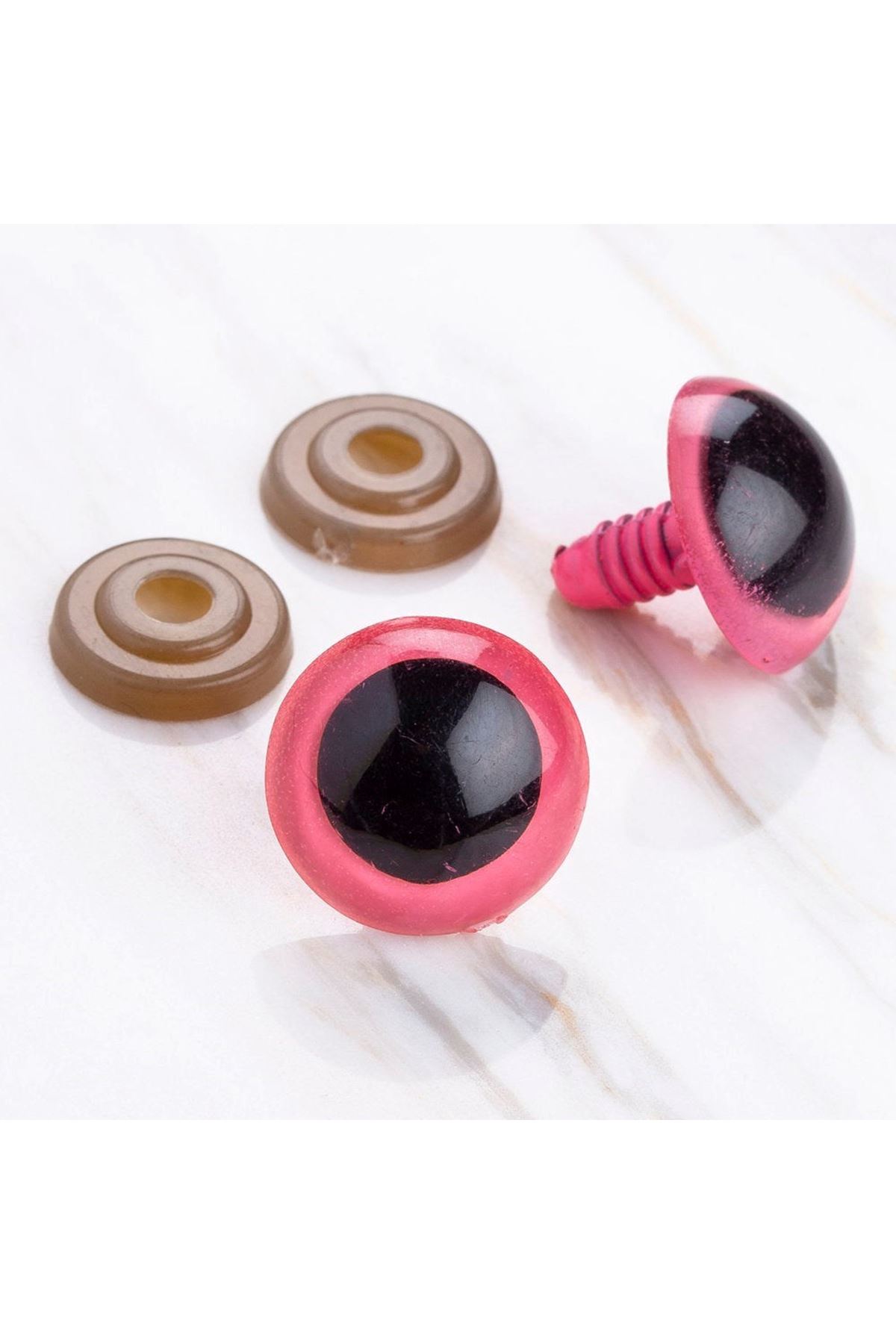 Loren 20 mm Pembe 5 Çift Amigurumi Göz