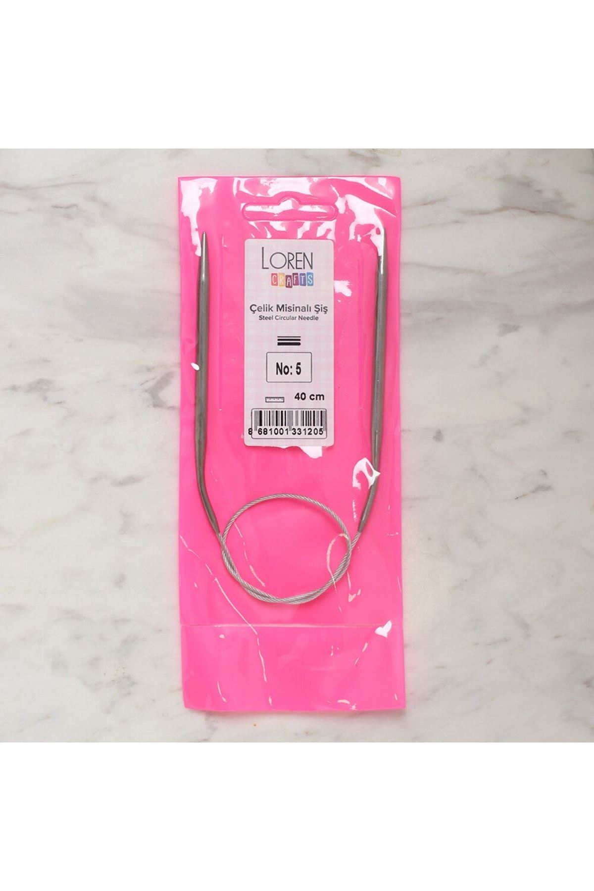 LOREN CRAFTS 5 MM ÇELİK MİSİNALI ŞİŞ 40 CM