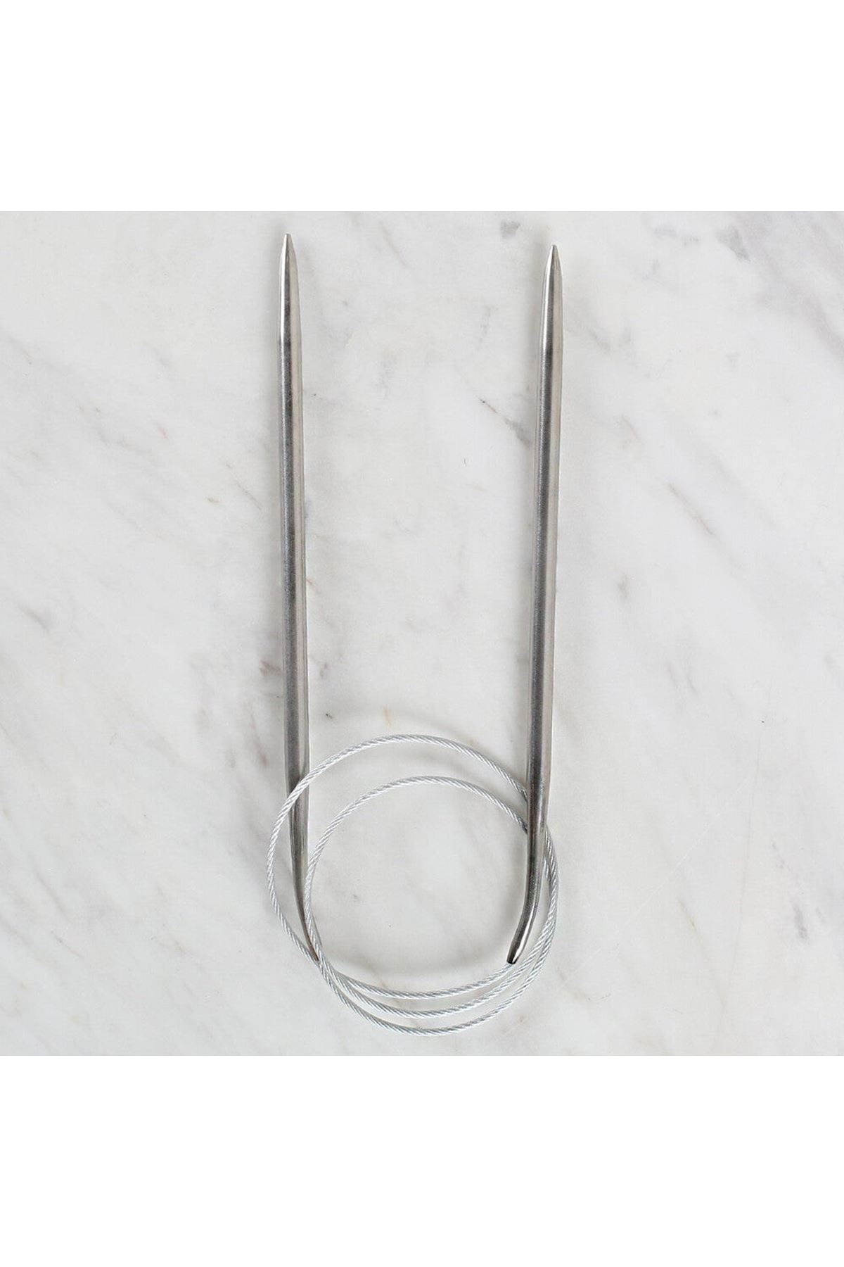 Loren Crafts 5 mm Çelik Misinalı Şiş 60 cm