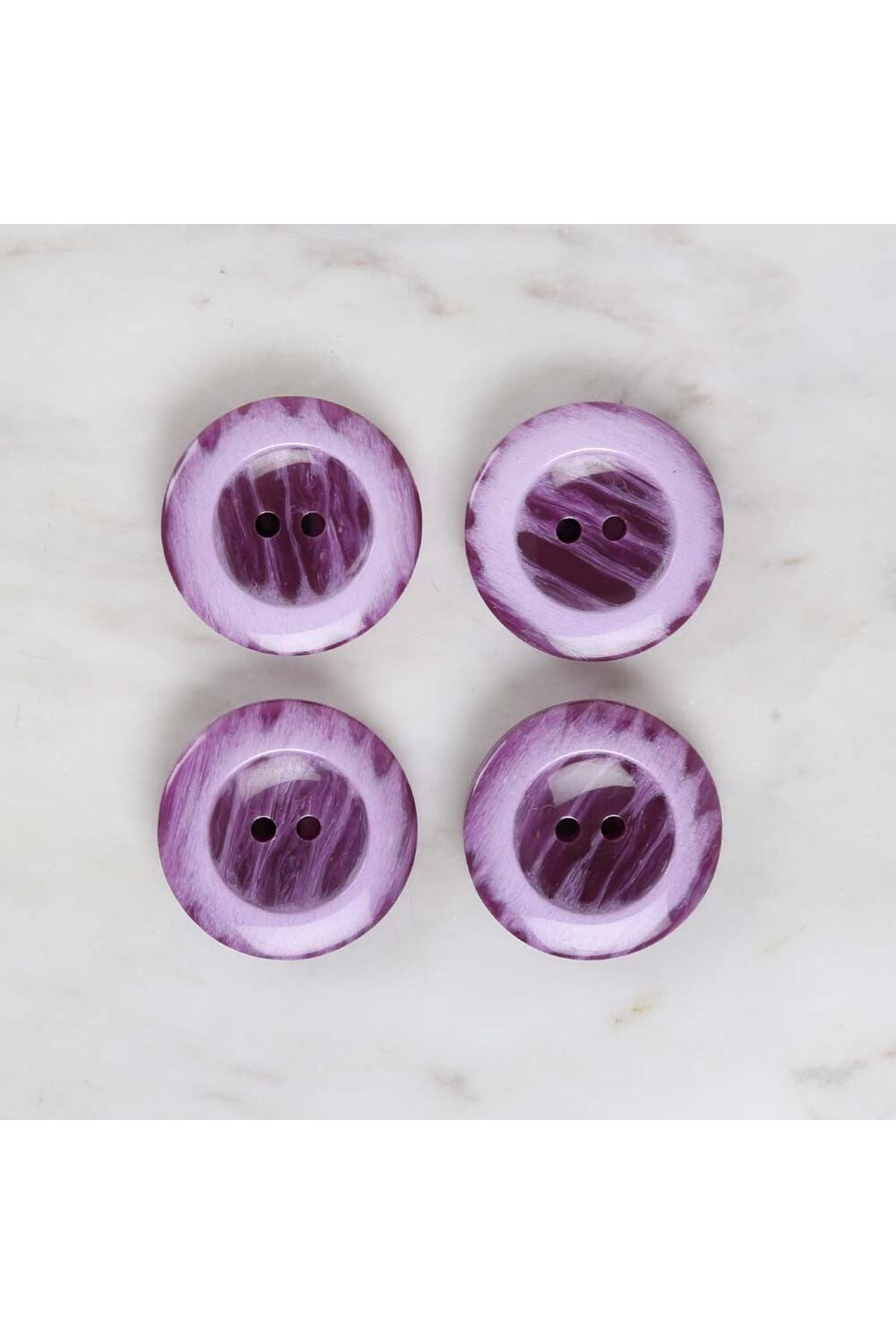 Loren Crafts 4'lü Mor Düğme - 1733