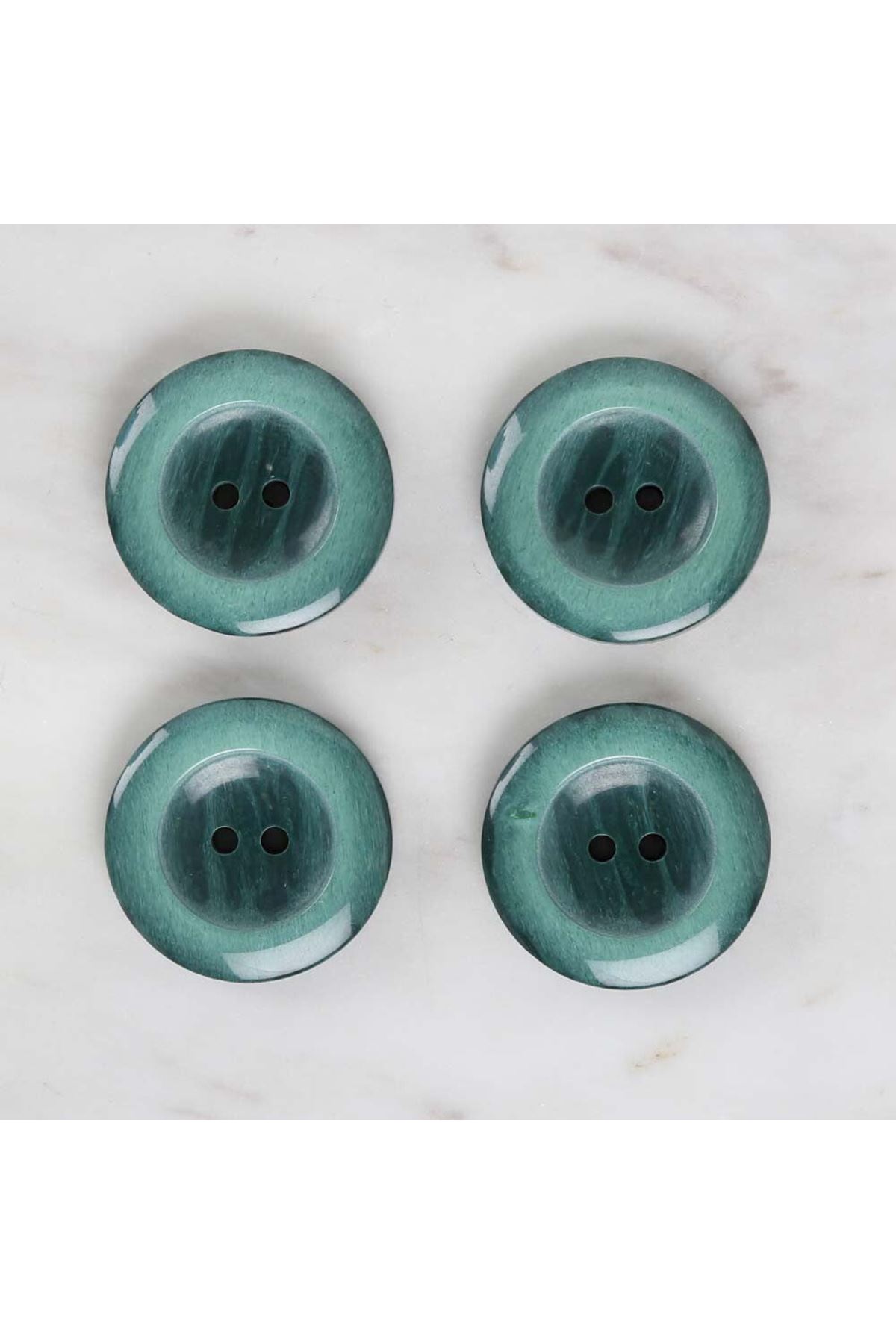 Loren Crafts 4'lü Yeşil Düğme - 1737